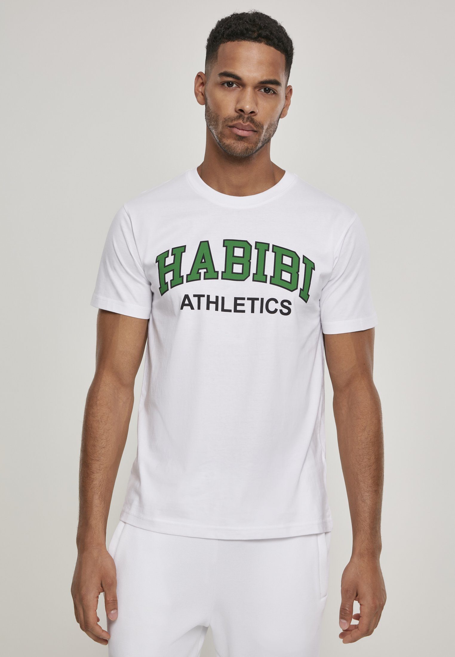 MisterTee T-Shirt Herren Habibi Athletics Tee (1-tlg) white
