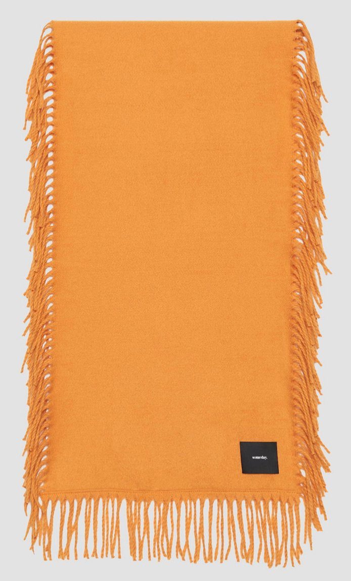 someday Strickschal Schal 'Berula scarf' CRUSH ORANGE | Modeschals