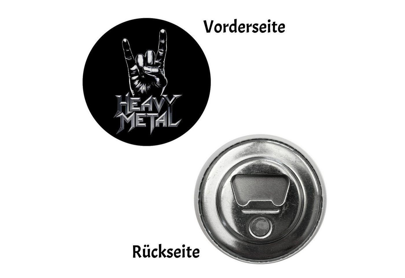Thumbnail - speecheese Magnet Devil Horns Hand - Heavy Metal Magnet mit Flaschenöffner