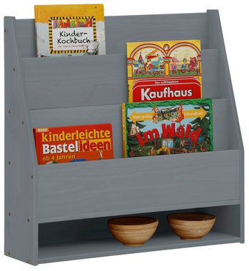 Lüttenhütt Kinderregal Alpi, 1-tlg., Wandregal aus Kiefernholz, Wandmontage, Farbvarianten, Breite 70 cm