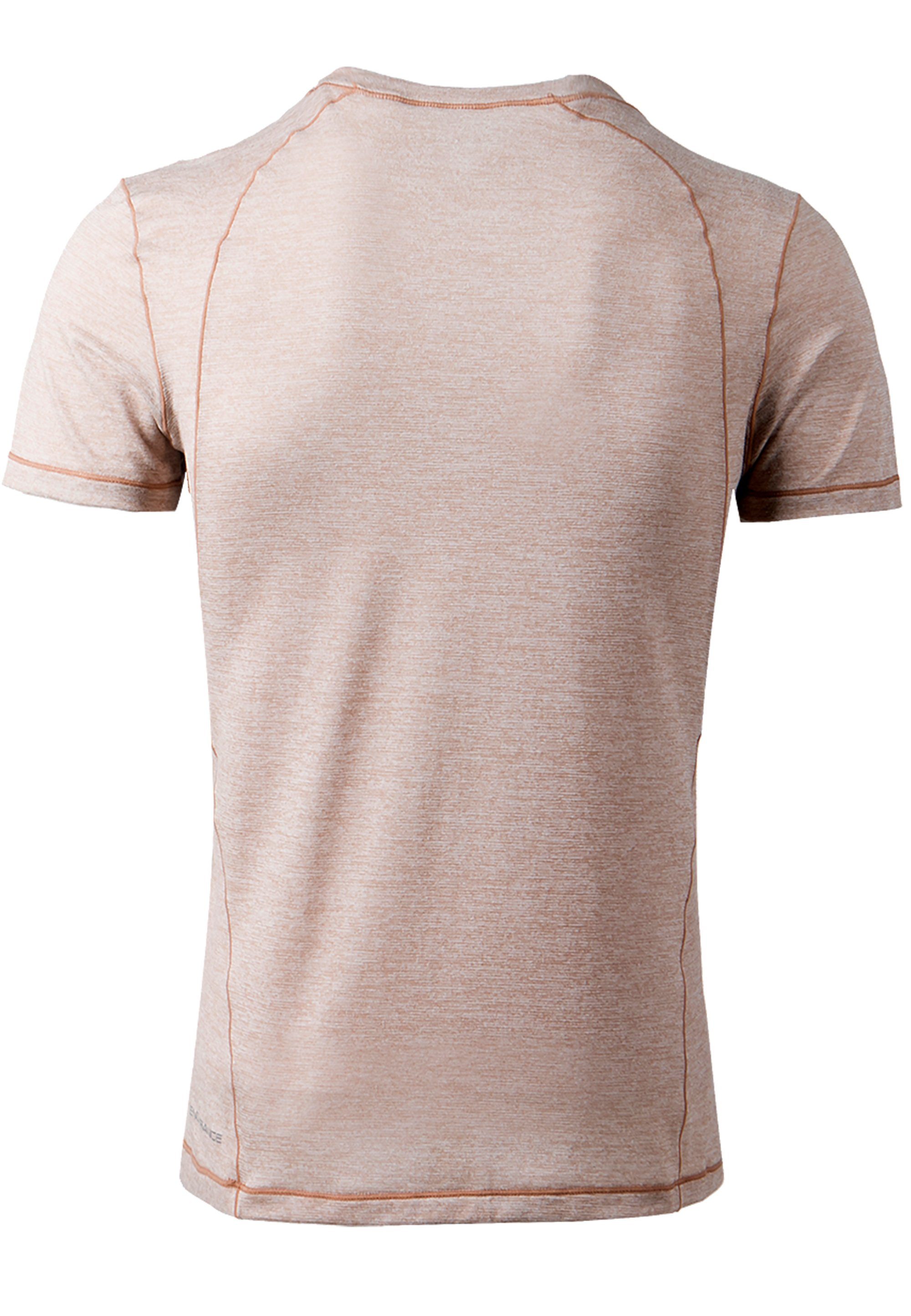 (1-tlg) ENDURANCE Funktionsshirt schnelltrocknendem Korrl Funktionsstretch beige-meliert aus