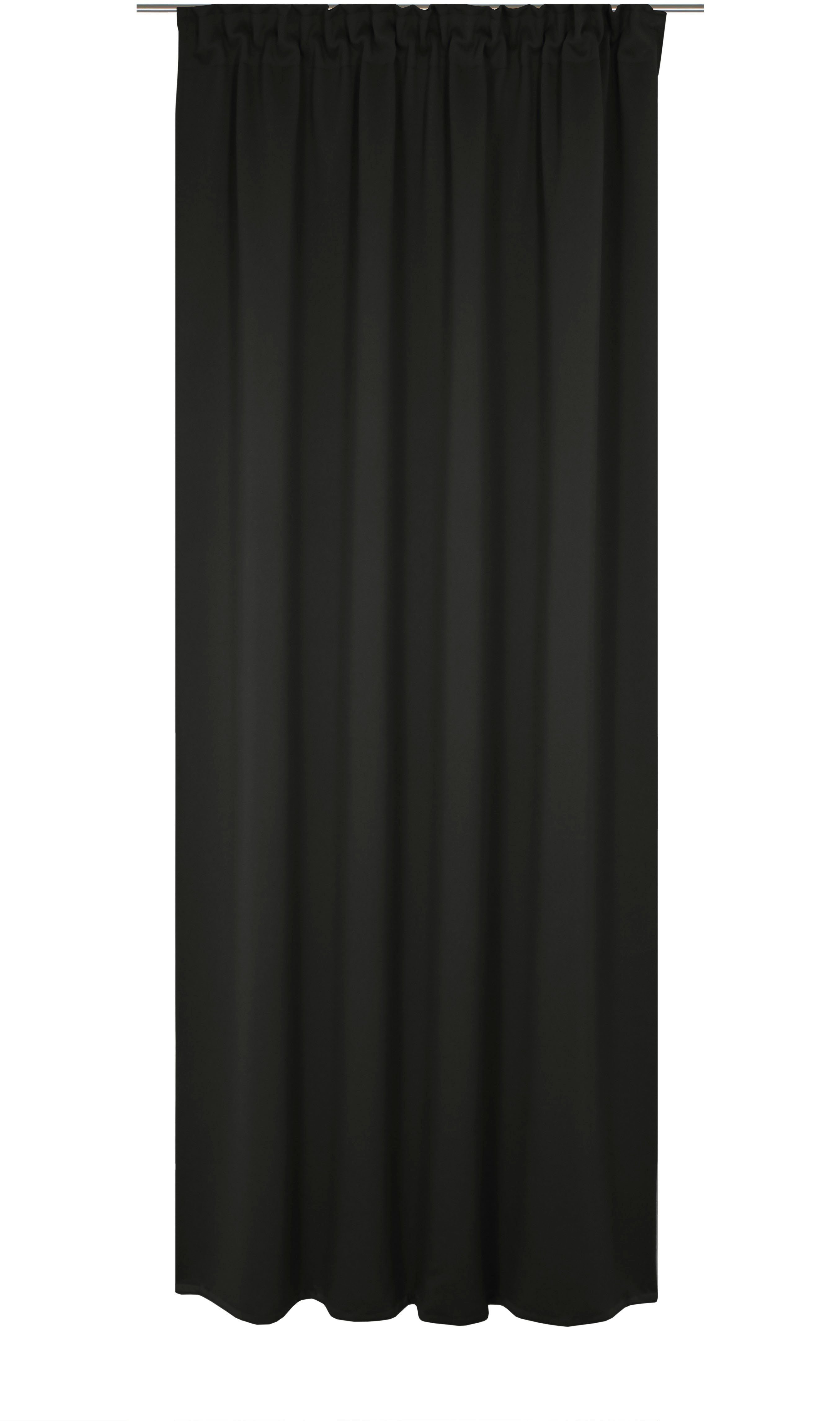 Vorhang Newbury, Wirth, Multifunktionsband (1 St), blickdicht, nach Maß schwarz