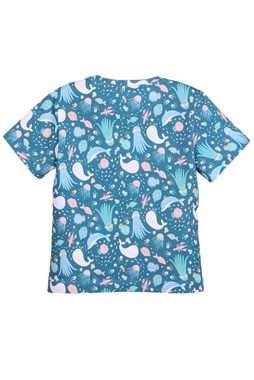 coolismo T-Shirt Print-Shirt für Mädchen "Kleine Meereswelt" Alloverprint, Baumwolle, europäische Produktion