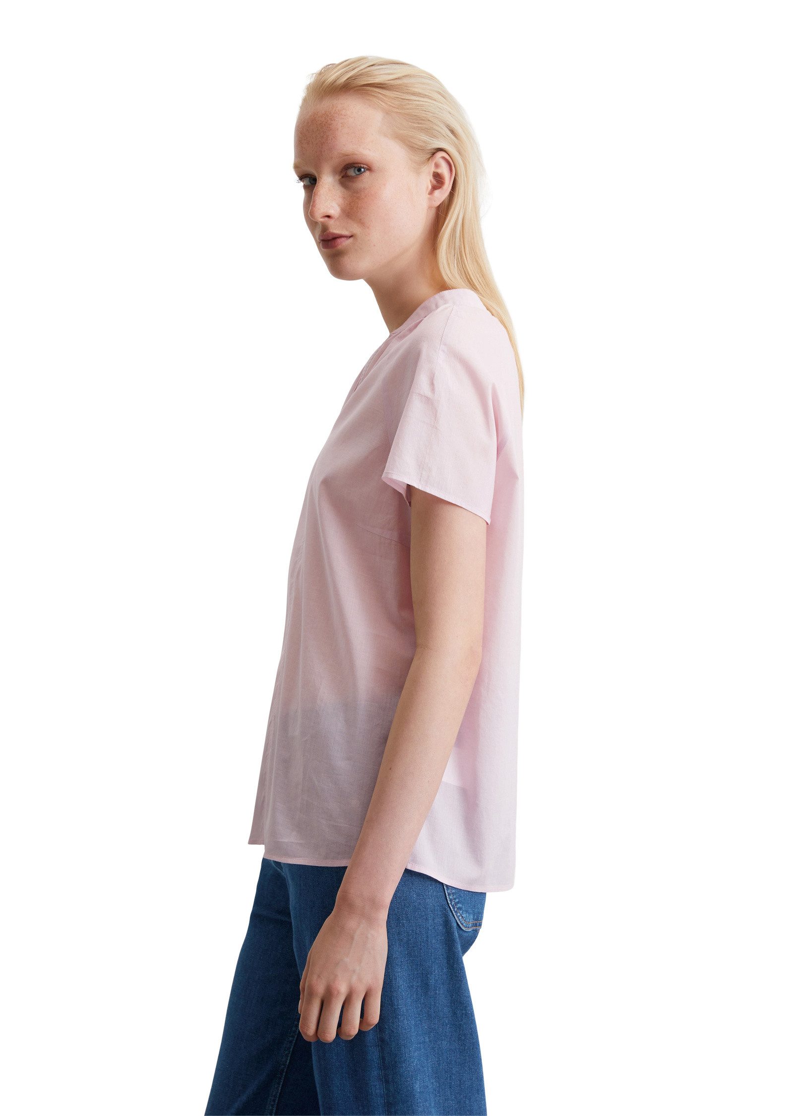 Marc O'Polo Kurzarmbluse aus leichtem Baumwolle-Voile günstig online kaufen