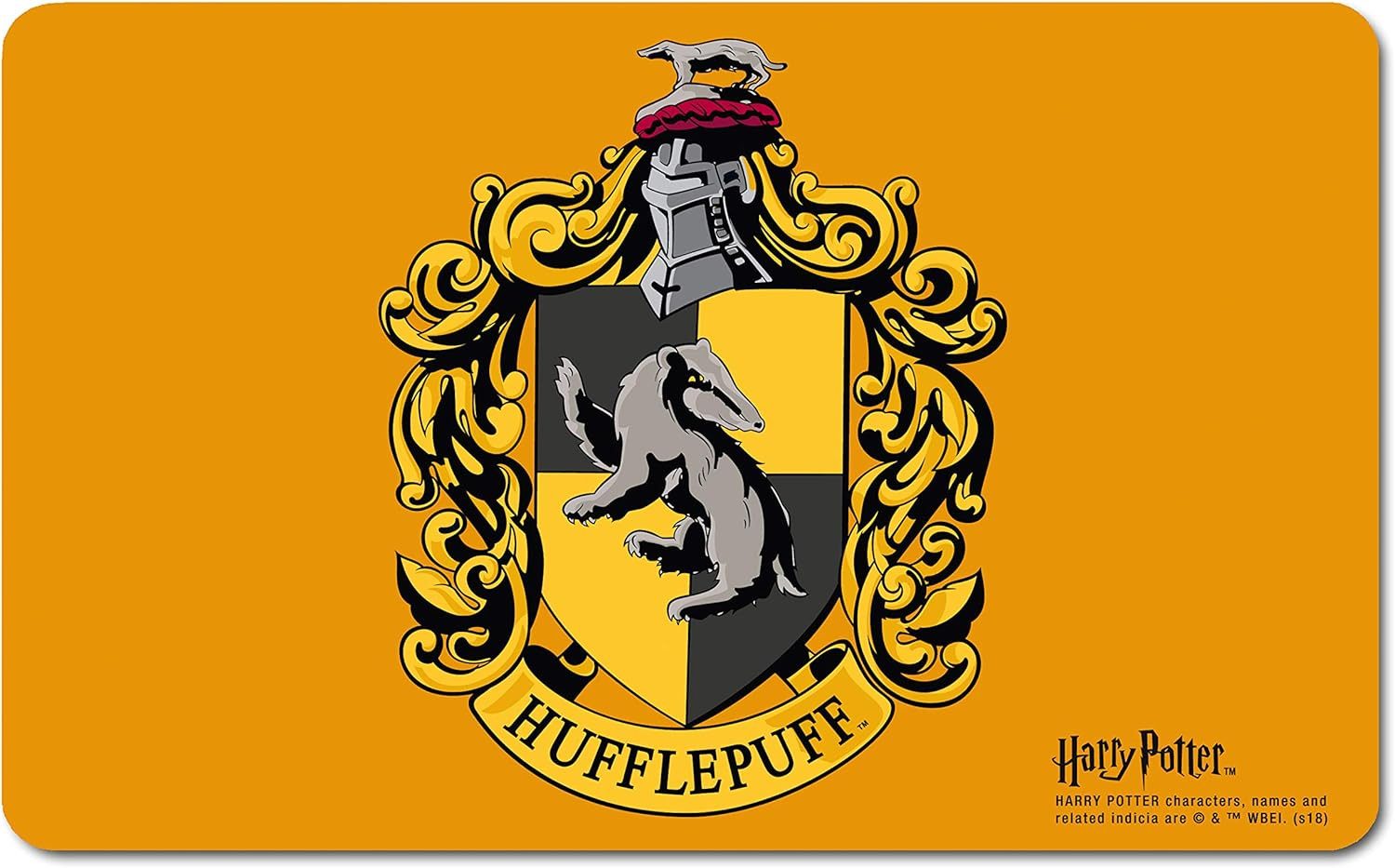 LOGOSHIRT Frühstücksbrett Frühstücksbrettchen Harry Potter – Hufflepuff, (1-St), langlebig, robust und alltagstauglich