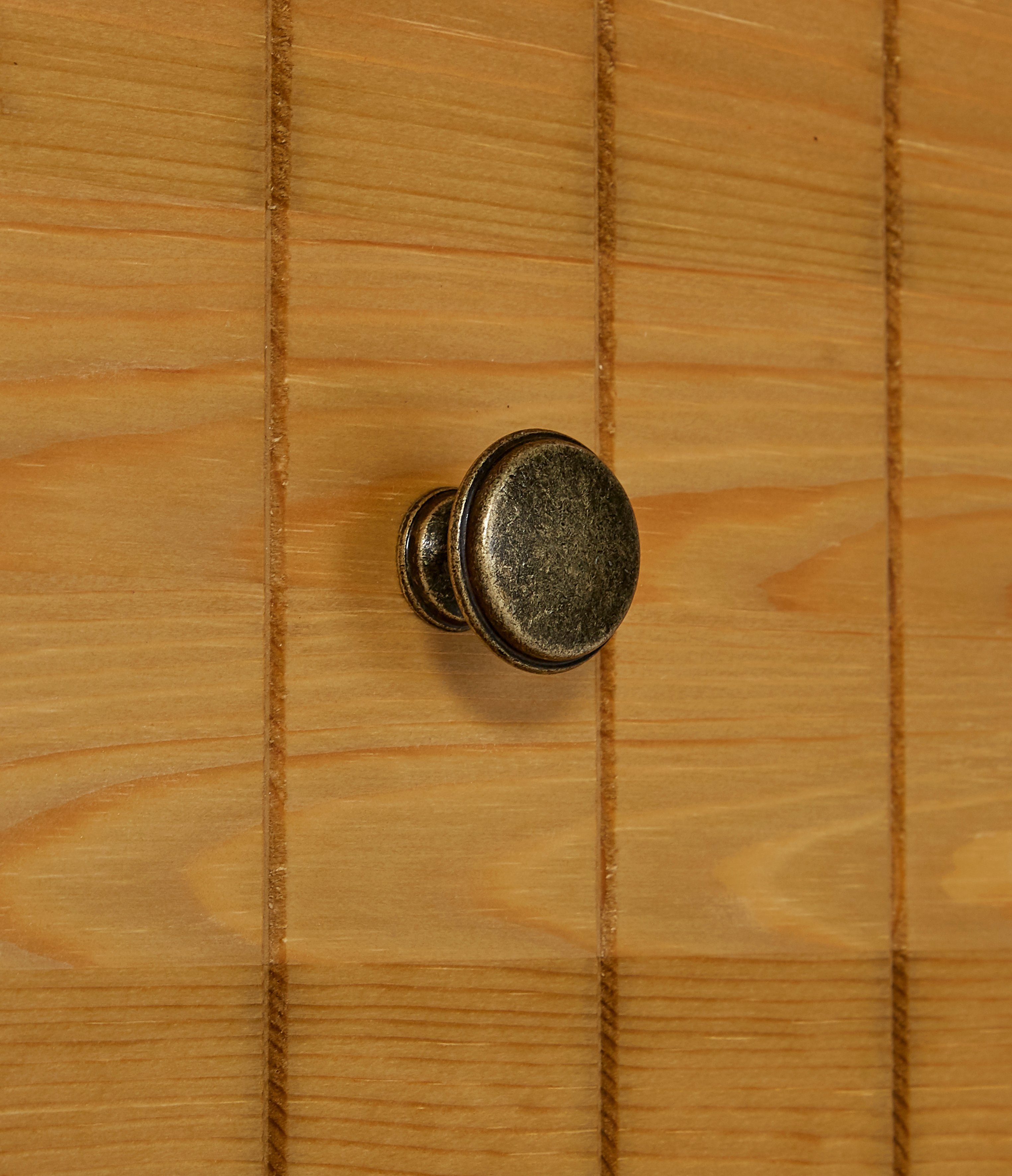 Metallgriffe Vili Waschbeckenunterschrank Massivholz, affaire Breite natur 60 cm, Home Badezimmerschrank aus