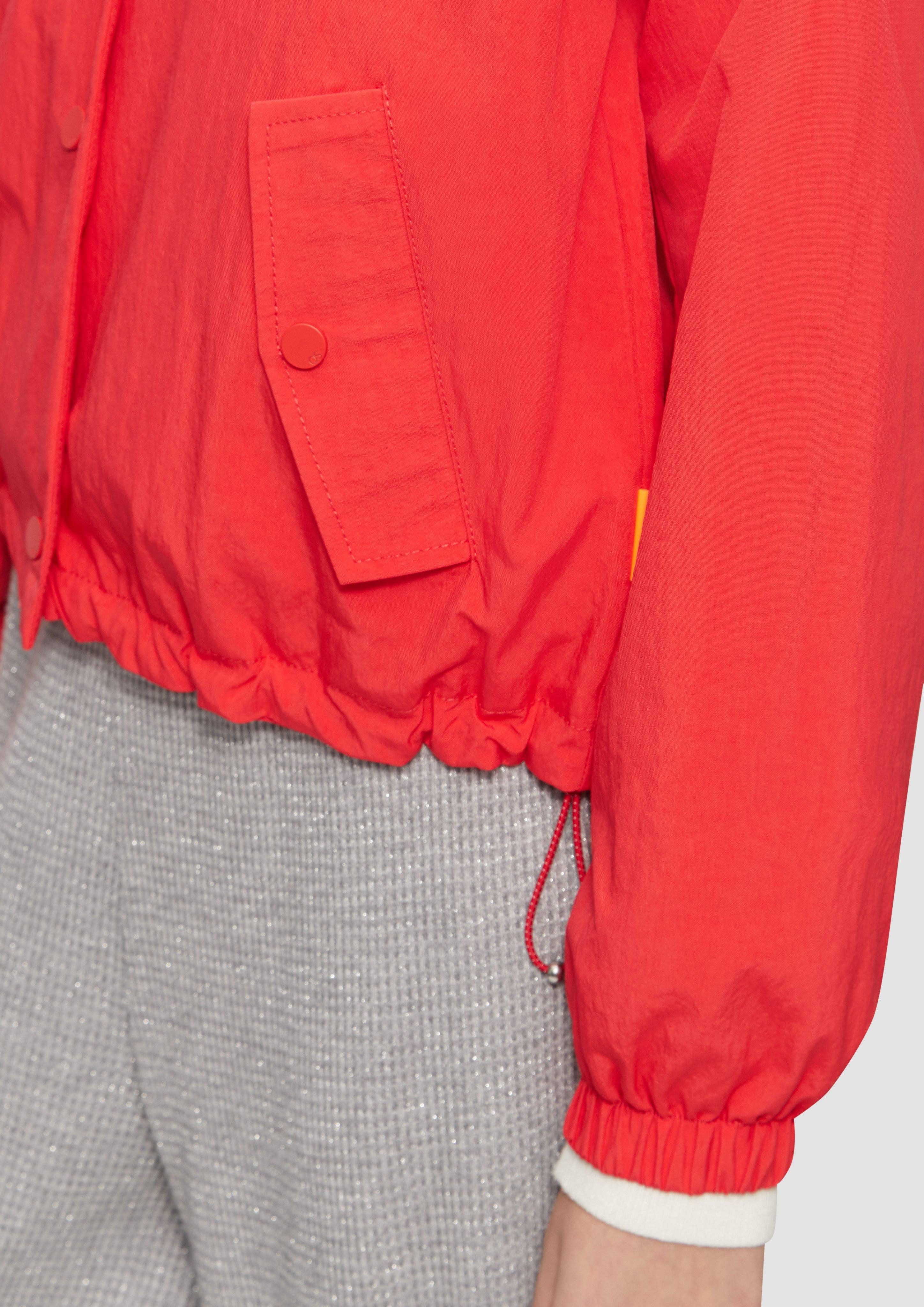 QS Outdoorjacke Nylon-Jacke mit Kapuze und günstig online kaufen