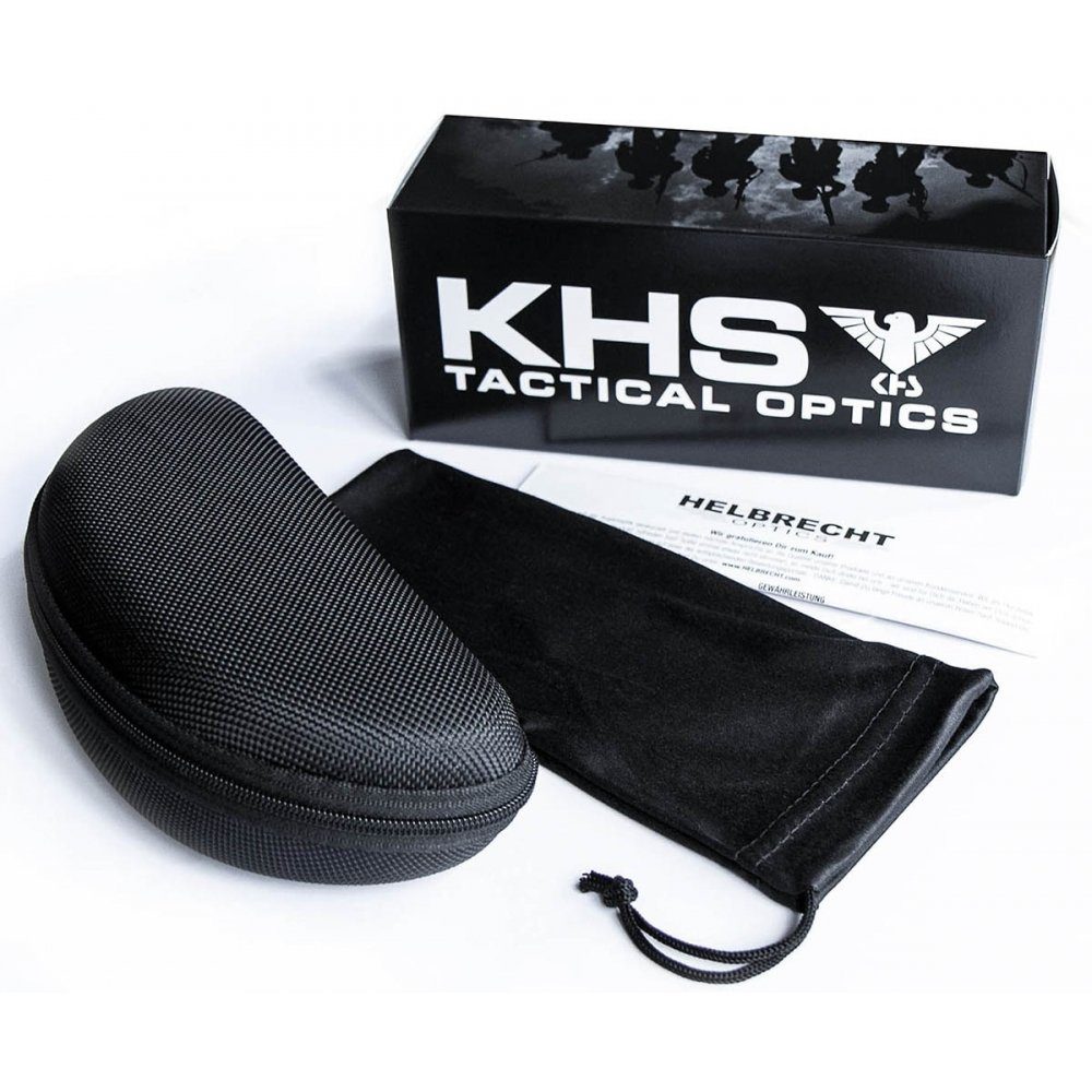 KHS Sonnenbrille Einsatzbrille, smoke (Packung) gummierter Rahmen mit Belüftung