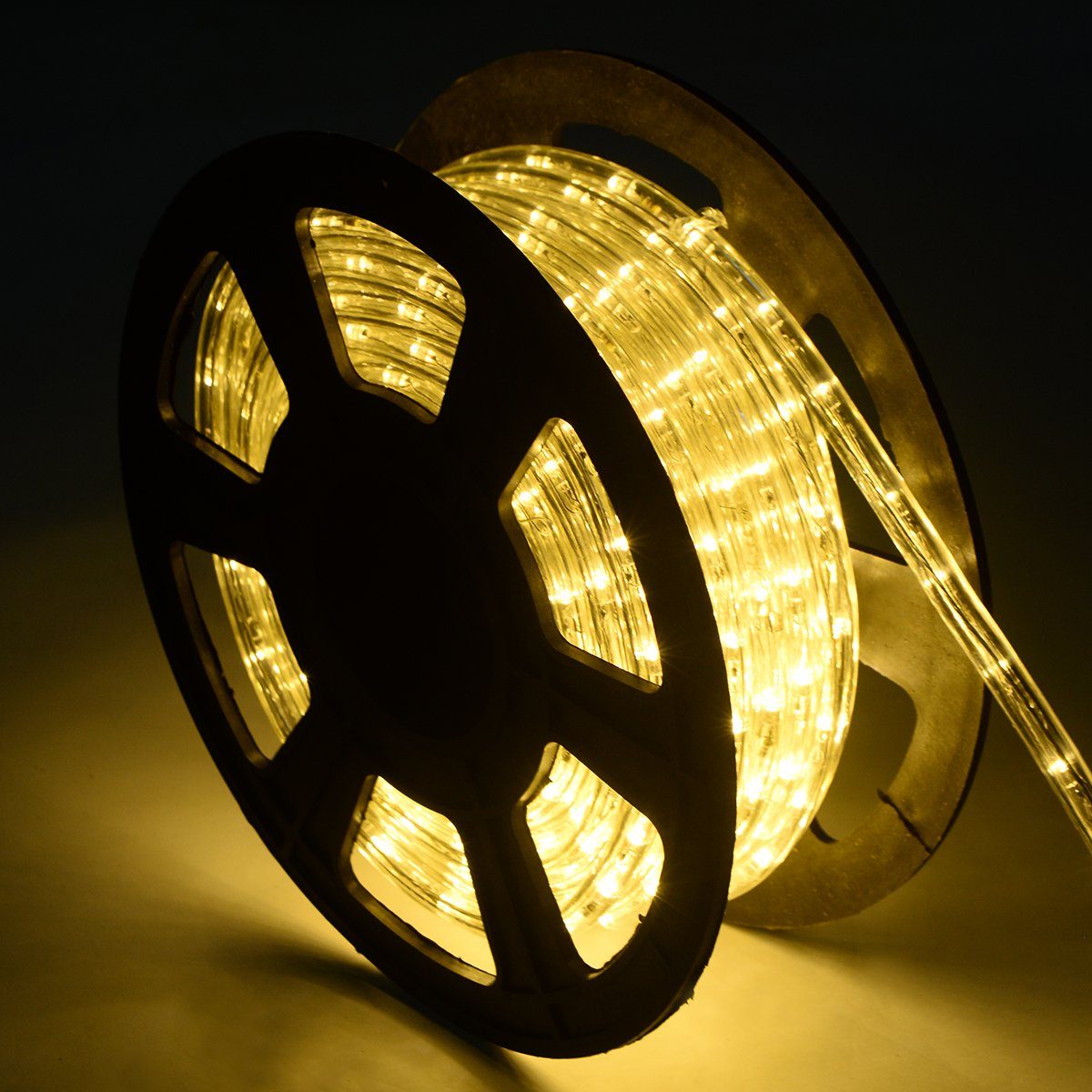 COSTWAY LED-Lichterschlauch Lichterschlauch mit LEDs, 30 m