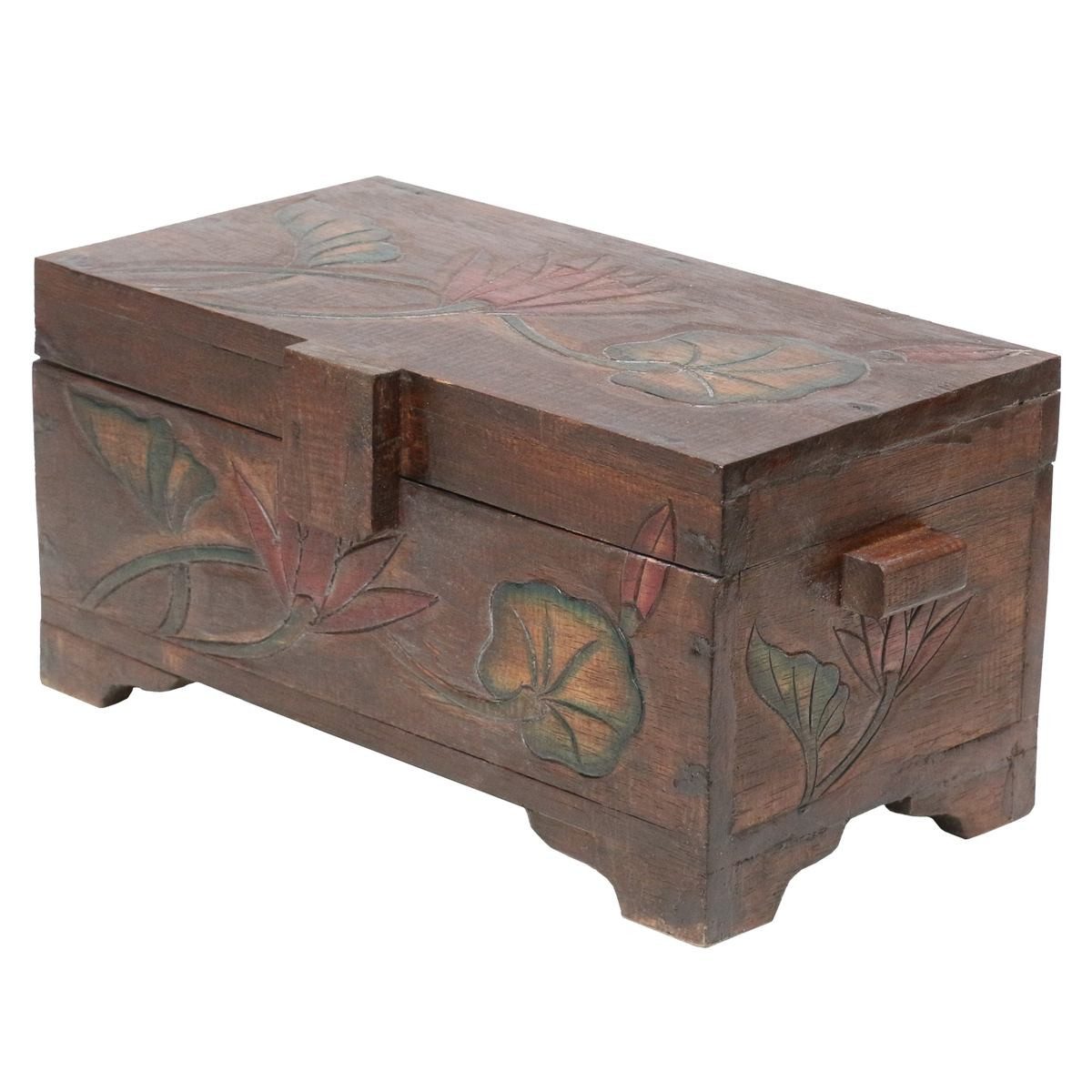 Oriental Galerie Truhe Braune Truhe Blumen Color Klein 40 cm (1 St) günstig online kaufen