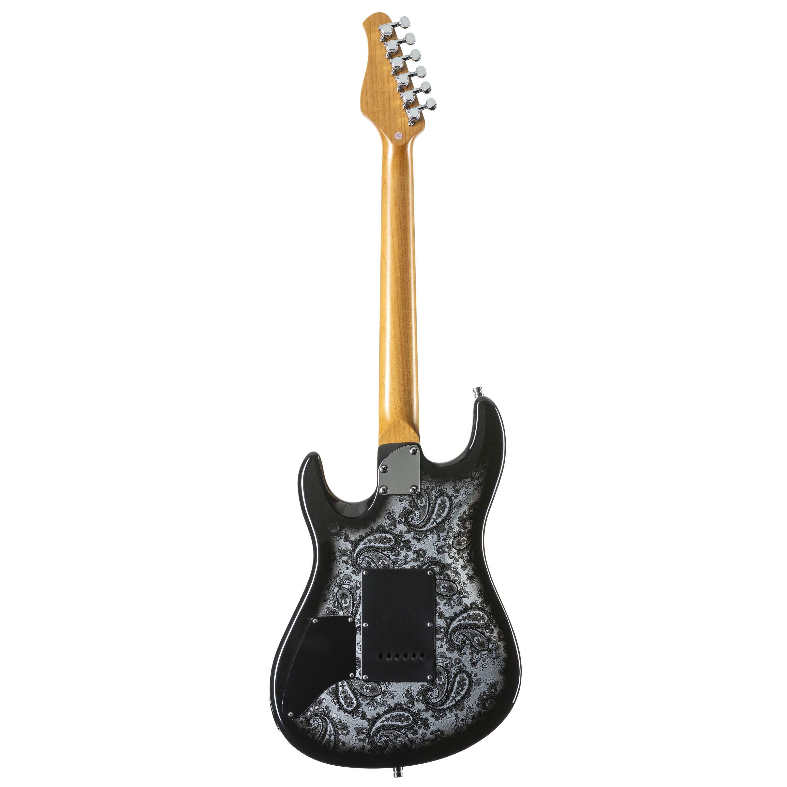FAME E-Gitarre, E-Gitarren, ST-Modelle, Custom ST RW Black Paisley - E-Gitarre