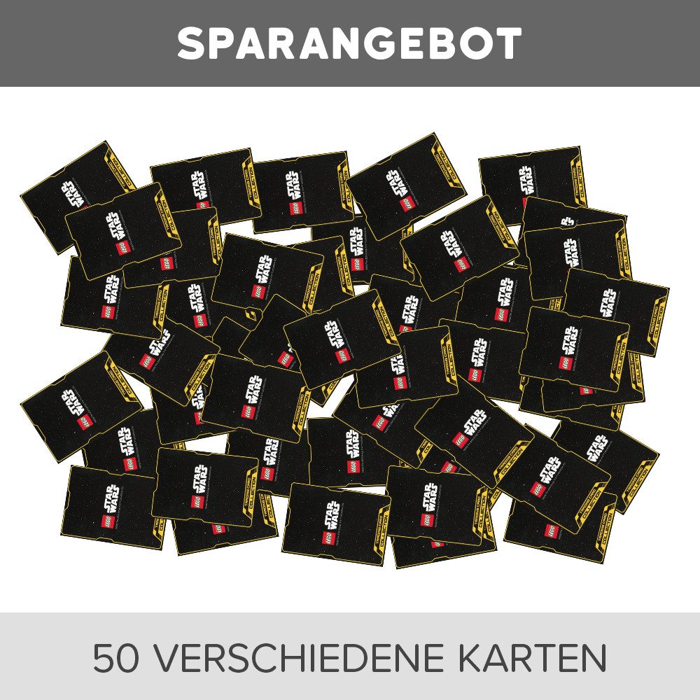 Star Wars Sammelkarte LEGO Star Wars Serie 3 Trading Cards 50 verschiedene, zufällige Karten