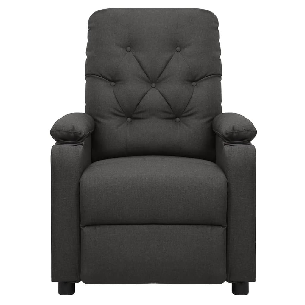 vidaXL Sessel Relaxsessel Elektrisch Dunkelgrau Stoff günstig online kaufen
