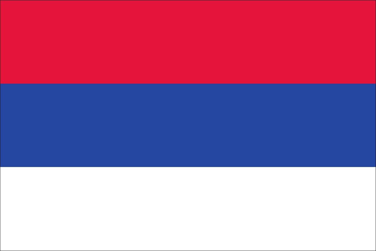 flaggenmeer Flagge Flagge Serbien 110 g/m² Querformat