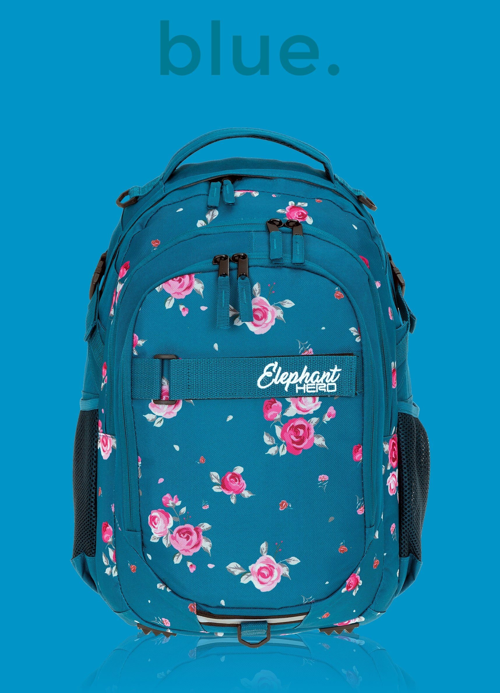 ELEPHANT Schulrucksack Hero Signature Schultasche (Set, 3-tlg., 3 Teile Rucksack Sporttasche Mäppchen Box), Softcase Schulranzen Schulmappe +rsm – Bild 5 von 5