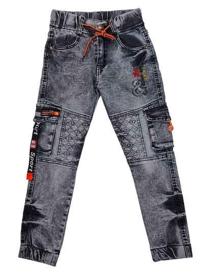 Fashion Boy Bequeme Jeans Jungen Jeans Hose Stretchhose Cargo j8621