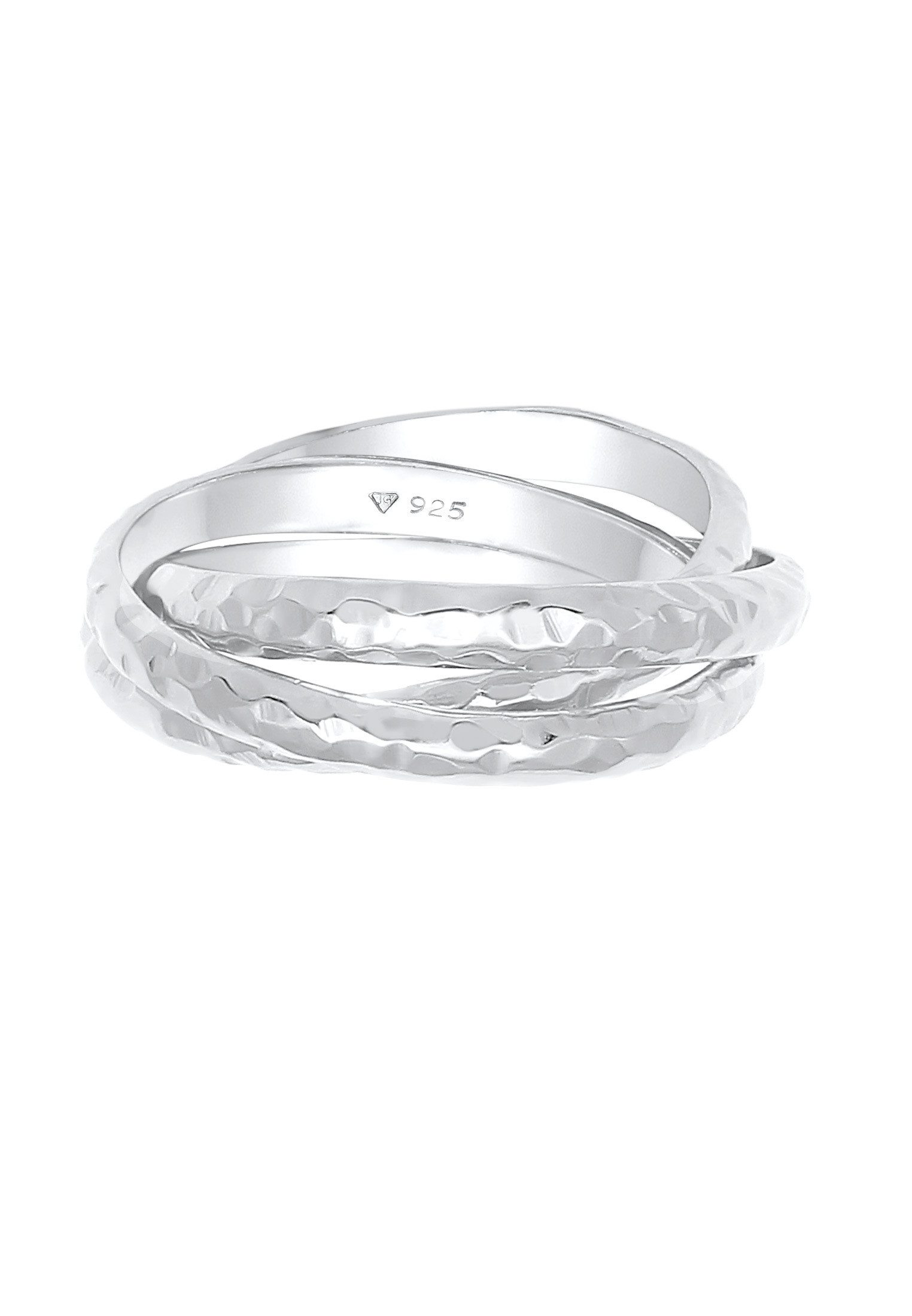 Elli Fingerring Wickelring Trini Klassik Gehämmert günstig online kaufen