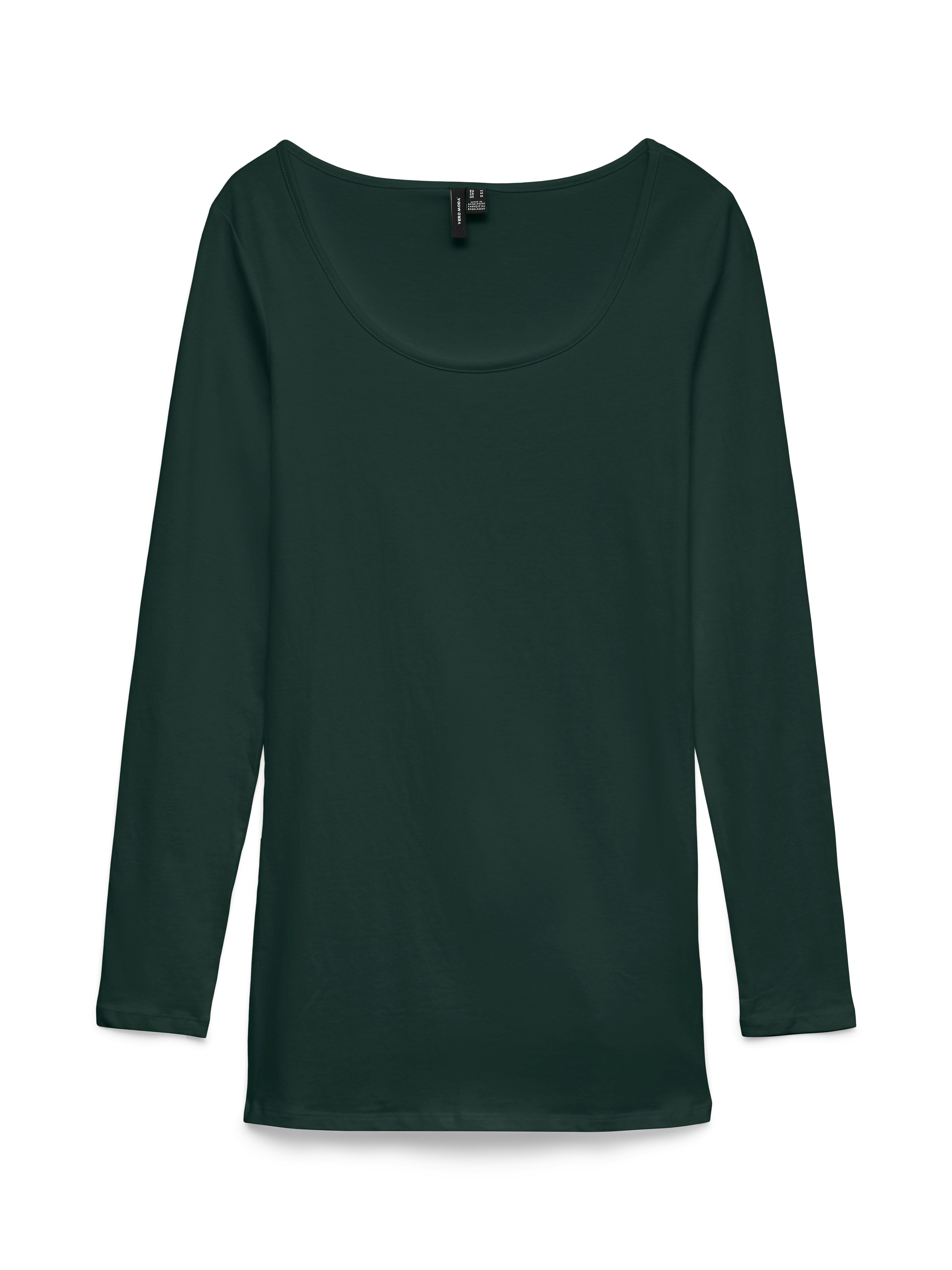 Vero Moda Langarmshirt VMMAXI MY LS SOFT LONG U-NECK NOOS Baumwollmischung, regular fit – Bild 5 von 5