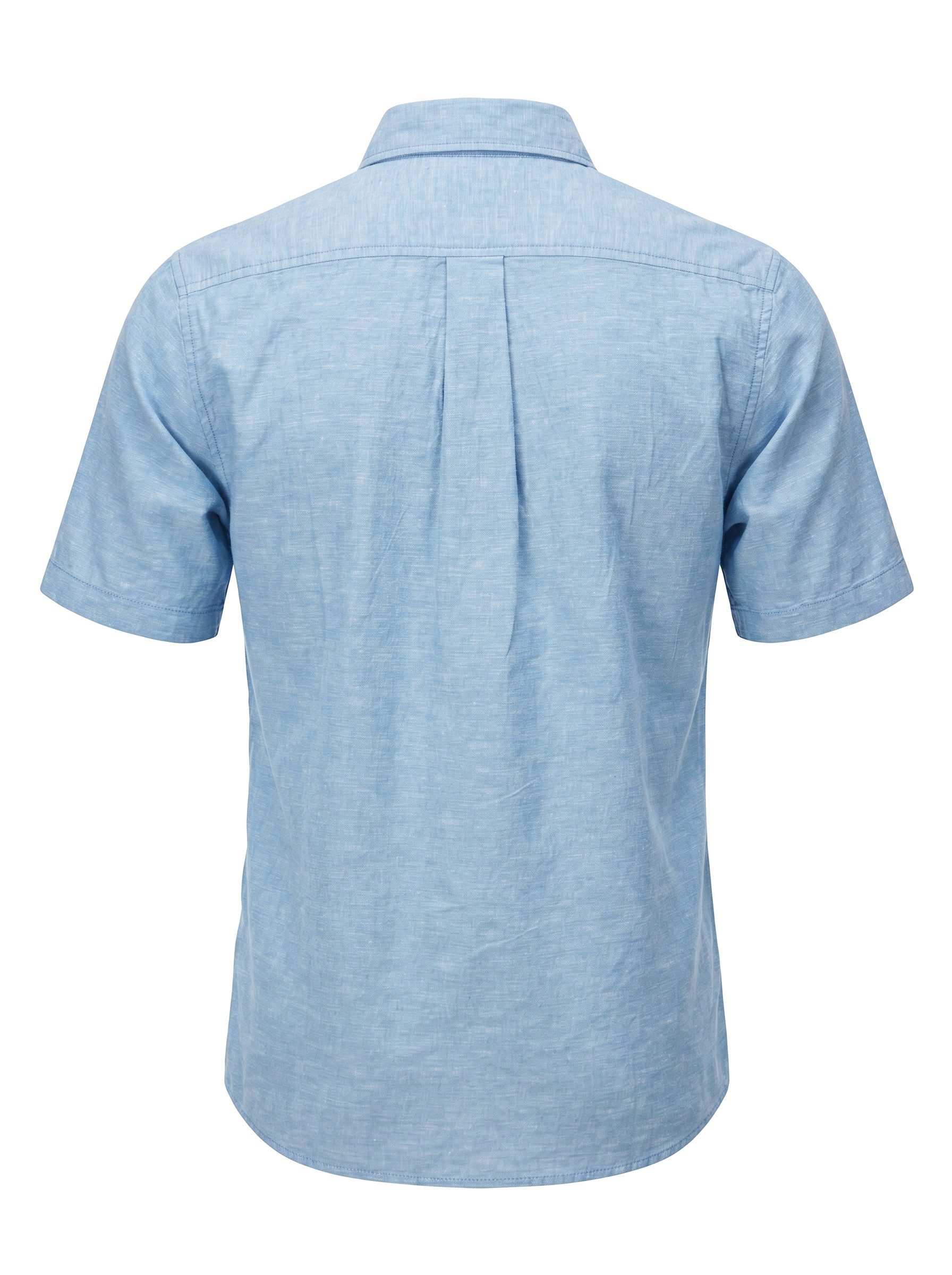 Wrangler Leinenhemd Regular Fit, kurzarm - 1 PKT SHIRT PACIFIC BLUE