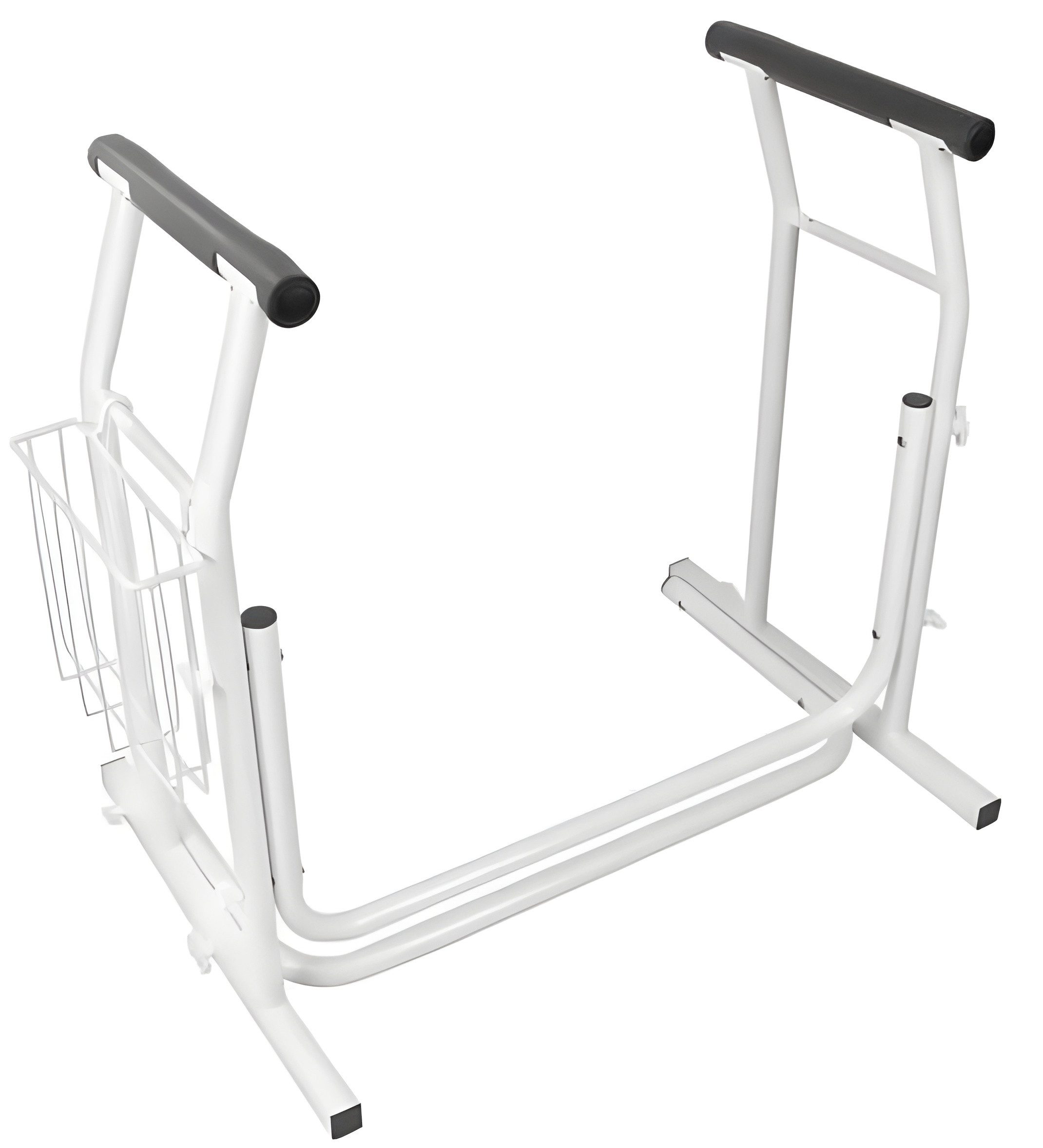 Dynasun WC-Aufstehhilfe Toilettenstützgestell YA205, Mobile WC rutschfesten Armlehnen praktischem Korb