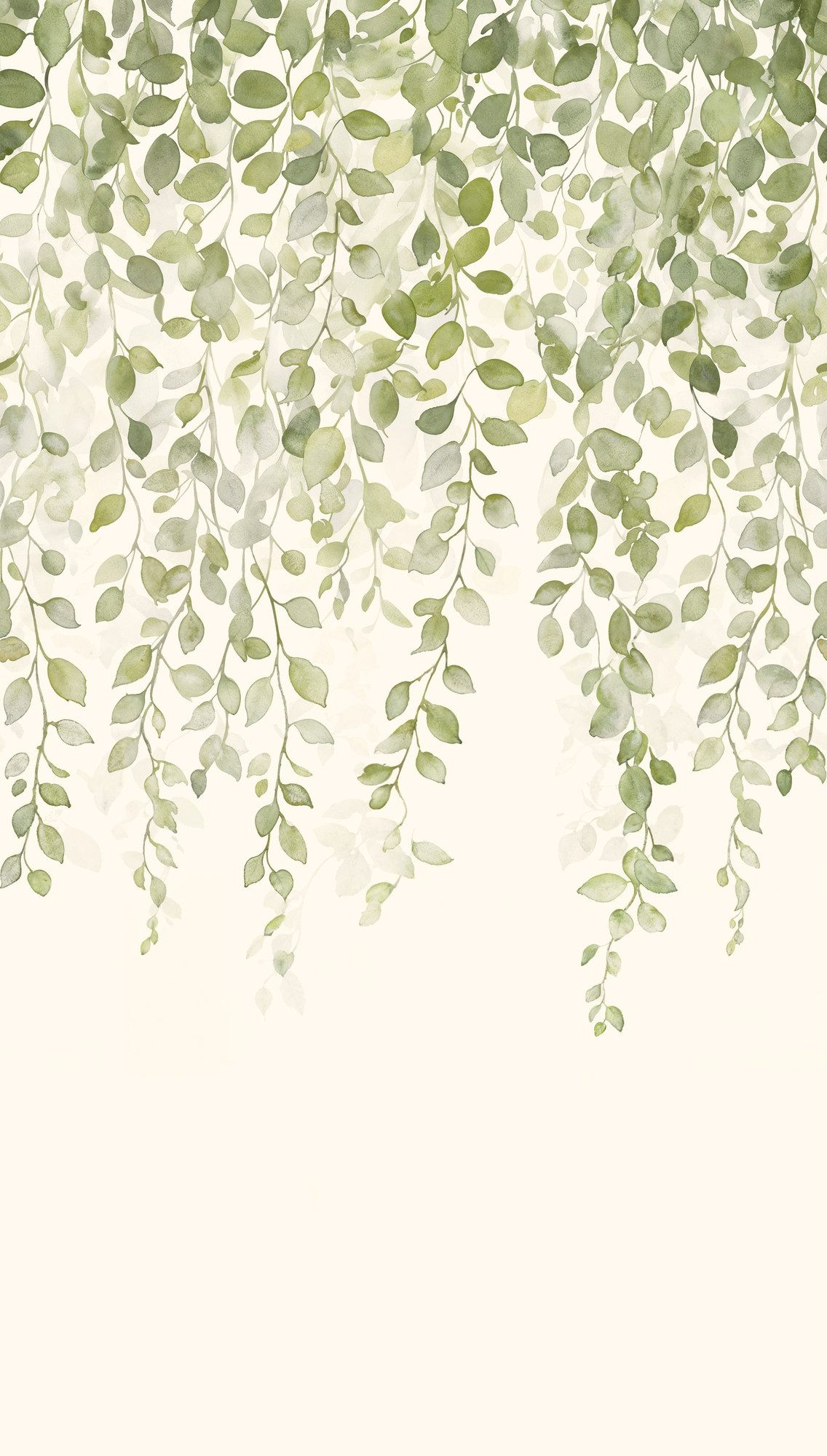 living walls Fototapete The Wall 4 Botanic – Filigrane Blätterranken Vlies-Fototapete, leicht strukturiert, matt, naturalistisch, Motiv, (1 St), Filigrane Blätterranken mit dekorativer Tiefenwirkung