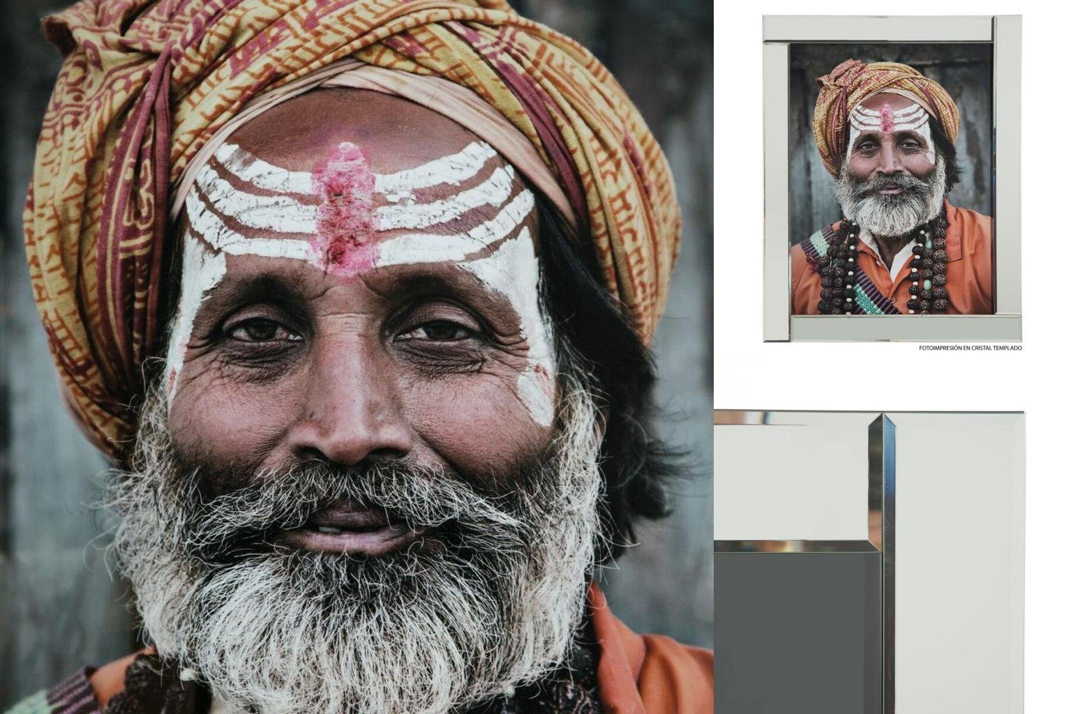 x 75 cm Leinwand Bigbuy Hindu Wanddekoobjekt 2 95 x
