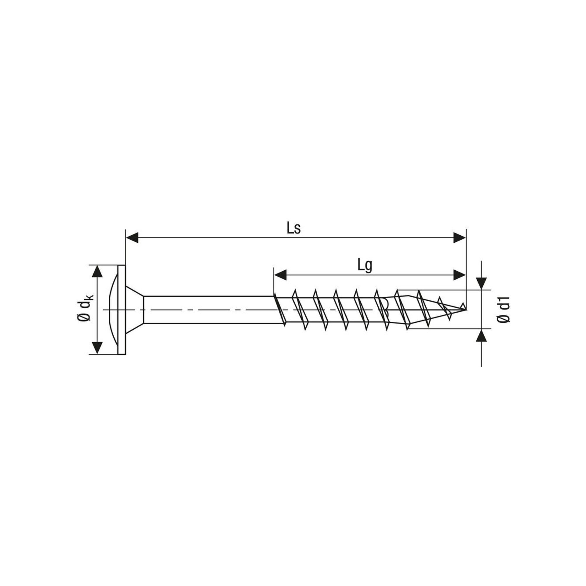 SPAX Schraube Spax Tellerkopf T-STAR+ 8,0x140/80 Wirox 50 Stk