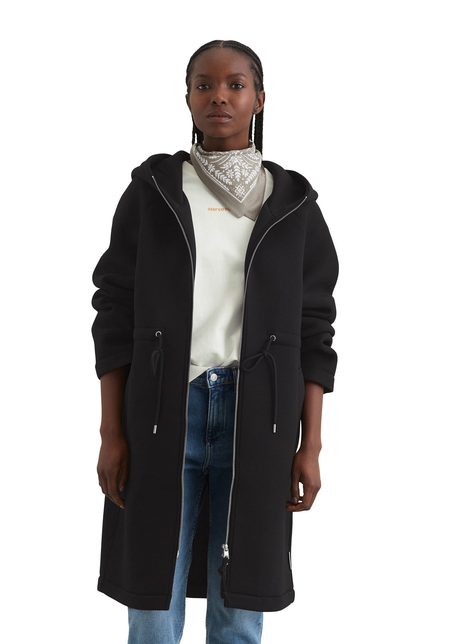 Marc O'Polo DENIM Jerseymantel mit recyceltem Polyester