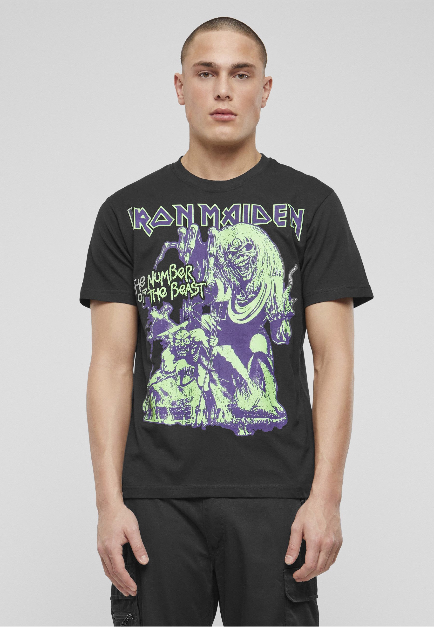 Brandit T-Shirt Brandit Herren Iron Maiden NOTB (glow in the dark pigment) (1-tlg)