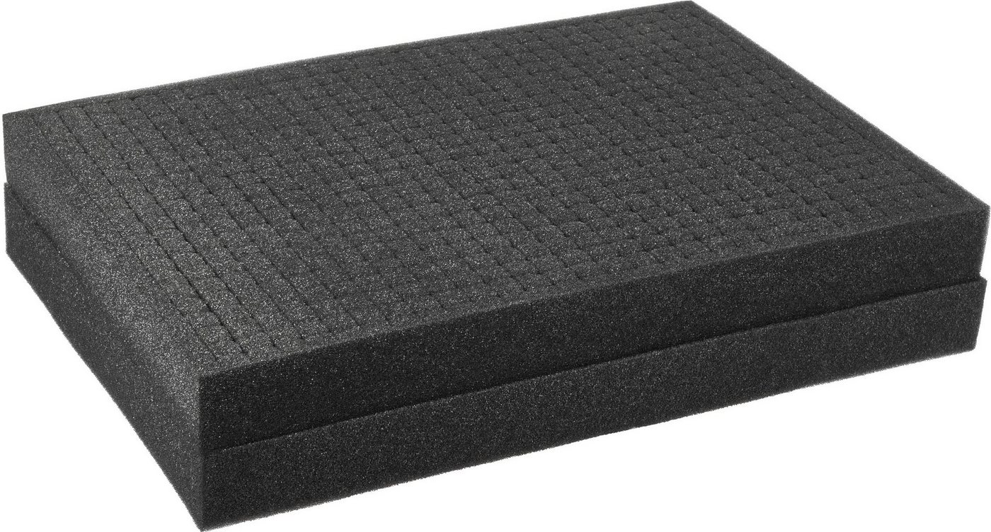 BRUBAKER Rasterschaumstoff Schaumstoffeinlagen 450 x 325 x 45 mm - Würfelschaum (Koffereinlage Schutz für Kamera und Werkzeug, 2 St., Rasterschaumstoff Set), Schaumstoff für Werkzeugkoffer und Kamerakoffer