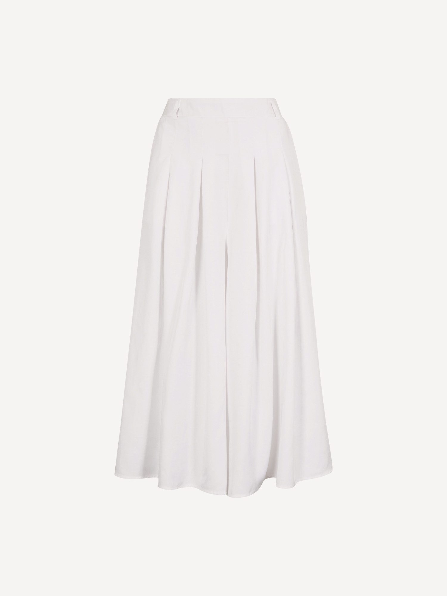 Culotte Weit geschnittene Culotte-Hose mit Falten