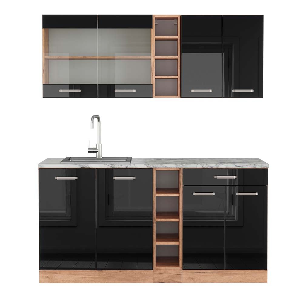 Vicco Küchenzeile R-Line, Weiß Landhaus/Weiß, 300 günstig online kaufen