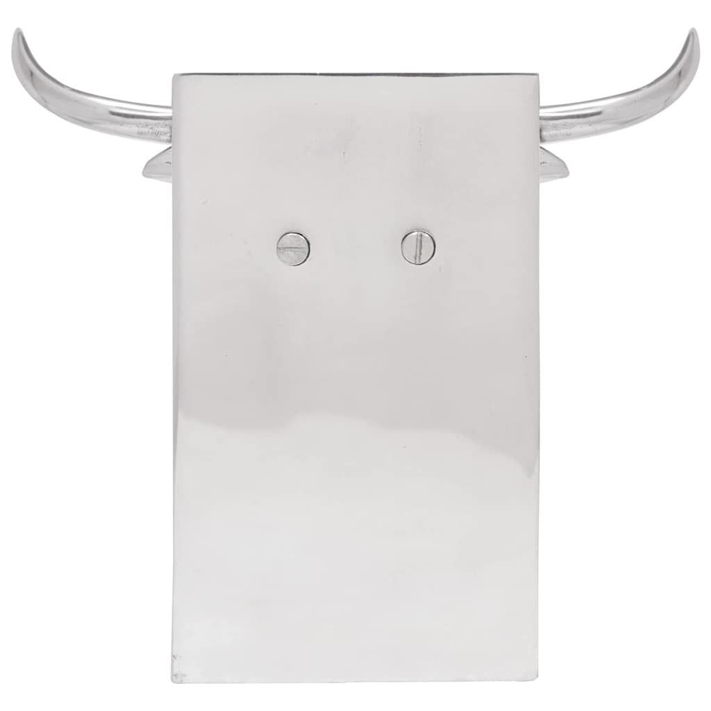 vidaXL Buchstütze Buchstützen 2 stk. Silber 21,5 x 15,5 x 20 cm Aluminium (2 St)