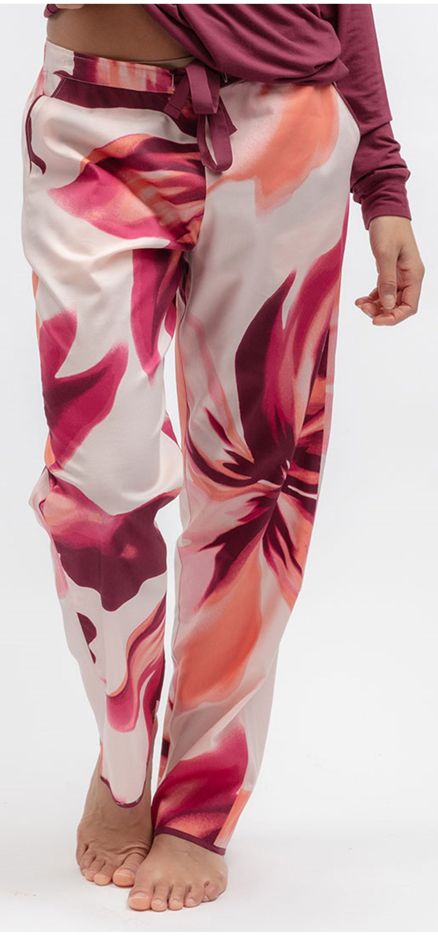 Cyberjammies Pyjamahose Damen Schlafanzughose Peach (1-tlg) Extravagant