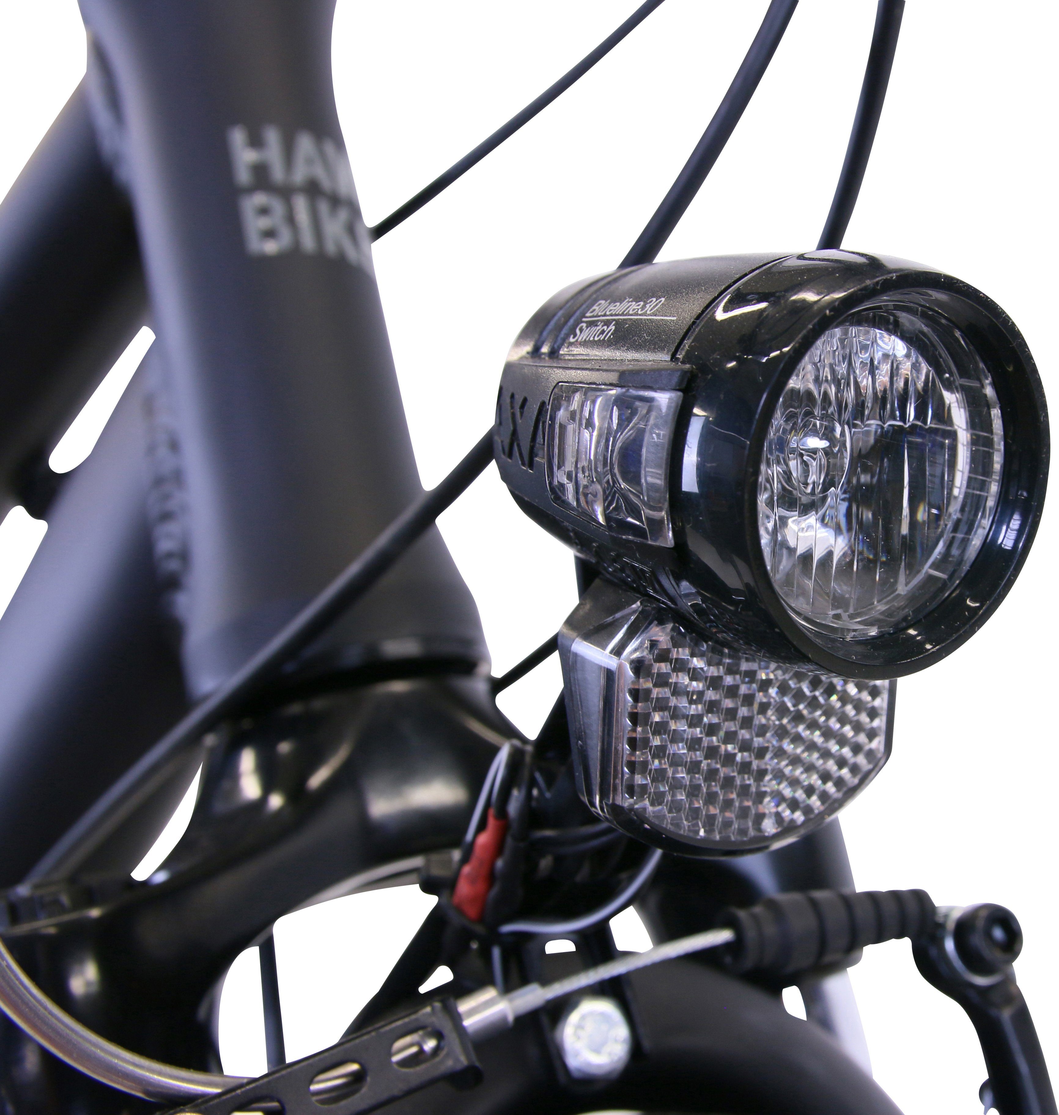 HAWK Bikes Trekkingrad HAWK Gang Plus Black, Lady Premium 24 Trekking microSHIFT