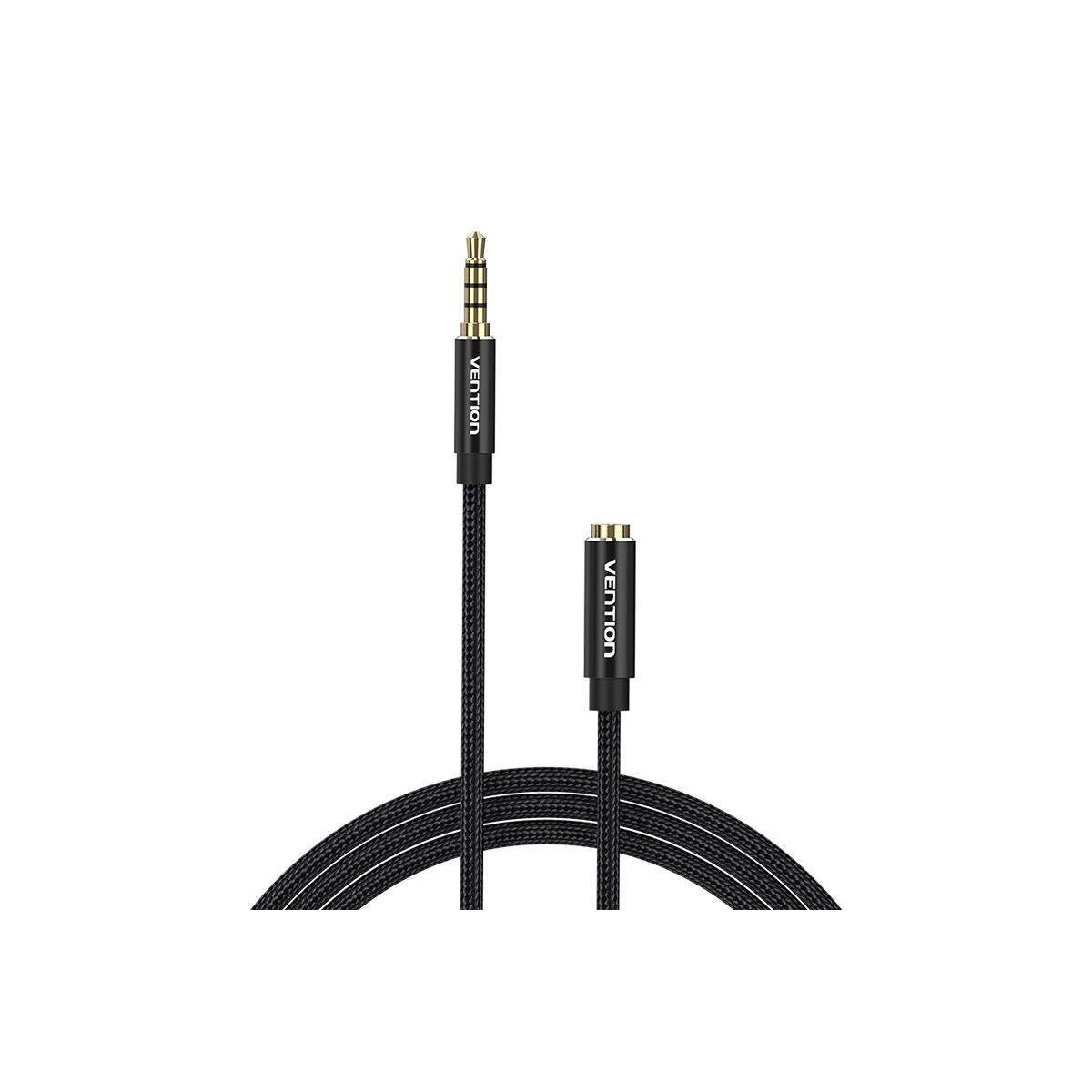 VENTION Audio Kabel TRRS 3,5 mm Stecker auf 3,5 mm Buchse 3 Meter Audio-Kabel