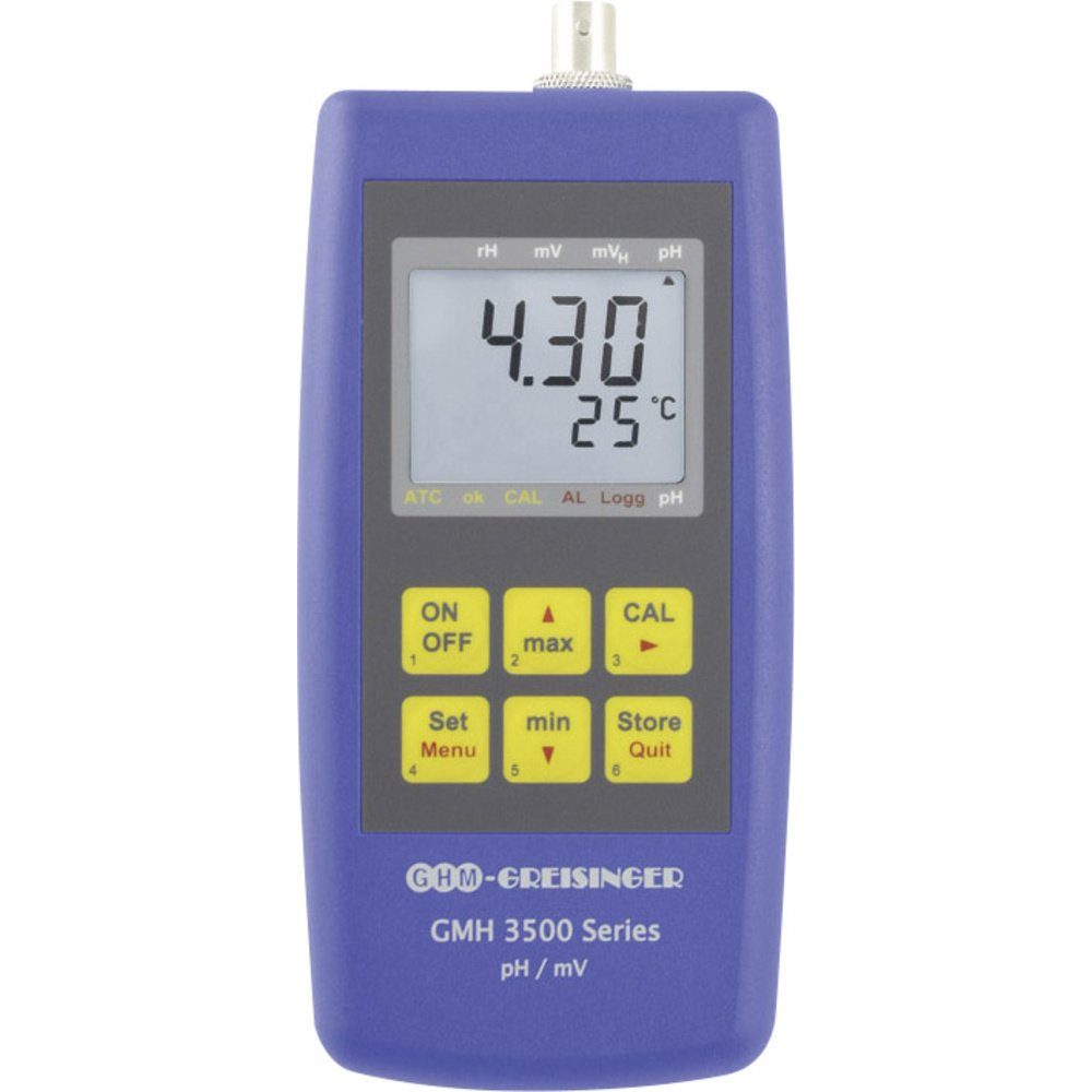 Greisinger Feuchtigkeitsmesser Greisinger GMH Temperatur pH-Wert, Kombi-Messgerät Redox (ORP), 3551
