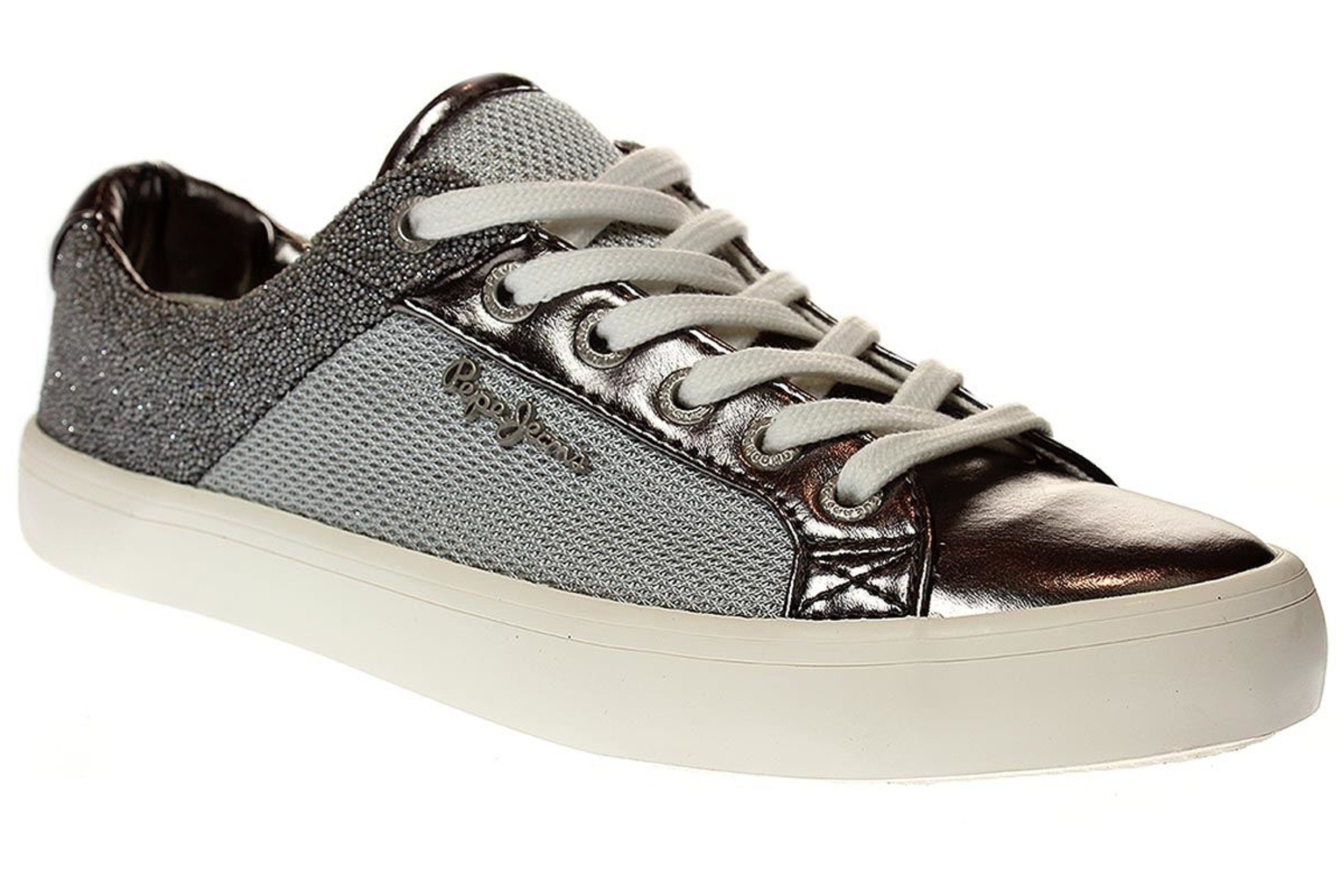 Pepe Jeans pls30467 clinton mesh silver Sneaker