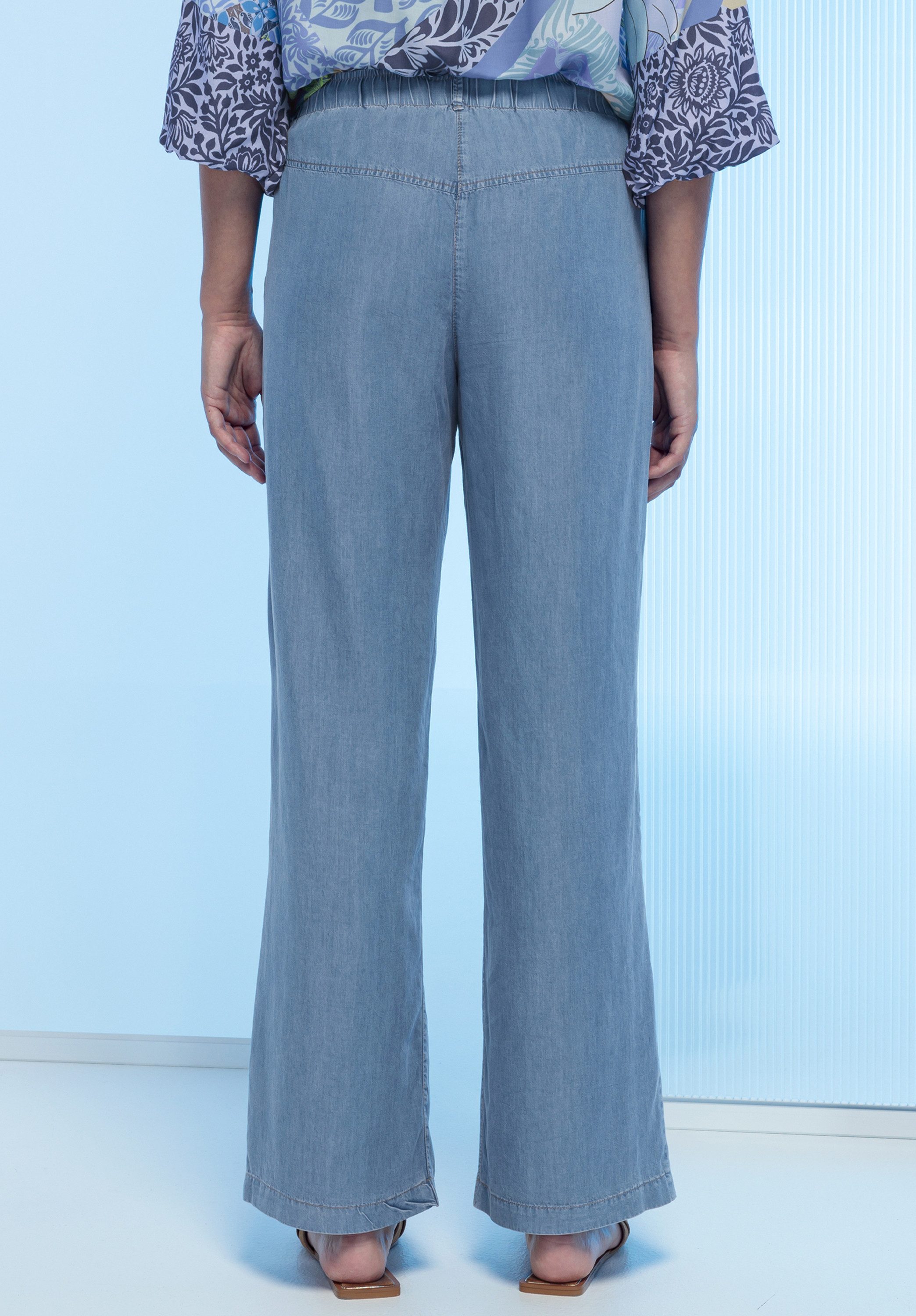 bianca Schlupfhose PARIGI aus softem Lyocell-Denim