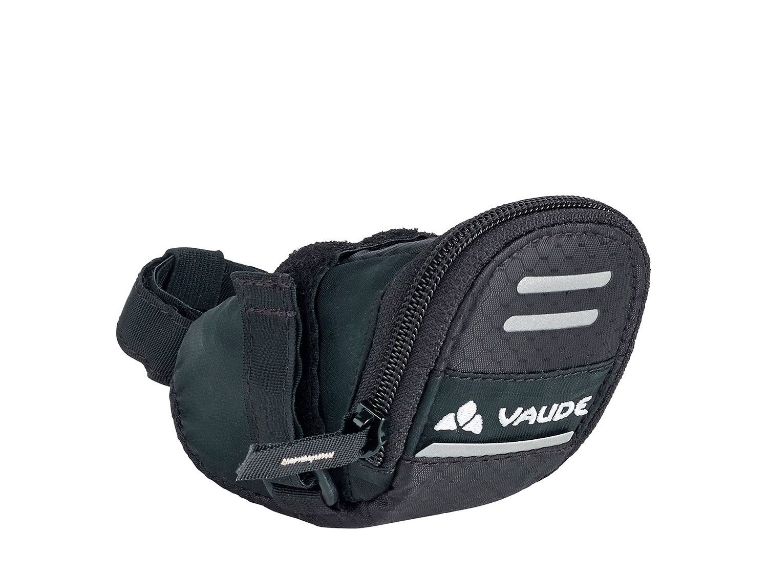 VAUDE Fahrradtasche Race Light Satteltasche, Reflektierende Elemente Innentasche und KlettbefestigungS