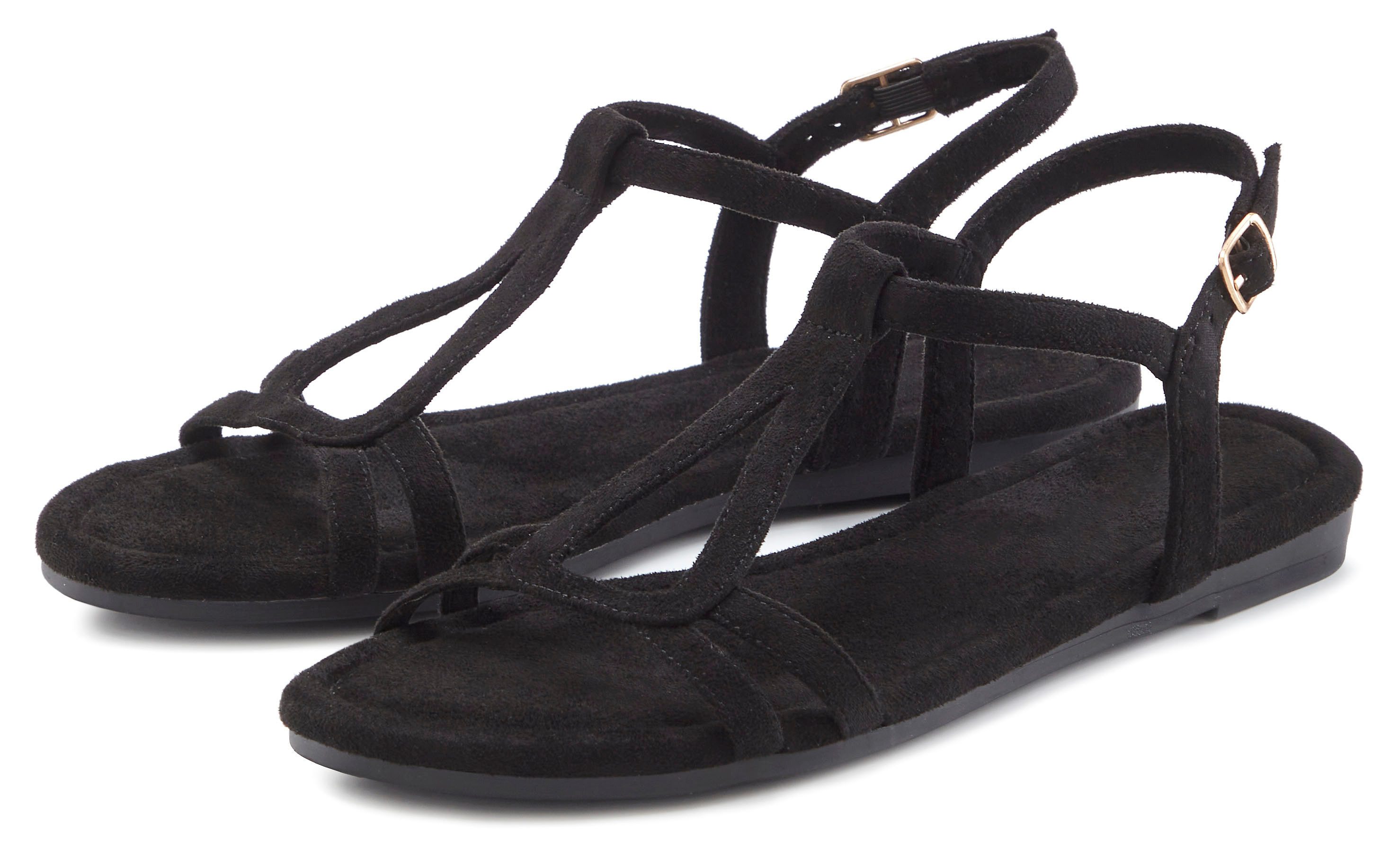 Vivance by Lascana Sandalette, offener Schuh, Sommerschuh Sandale NEU aus weichem Material VEGAN
