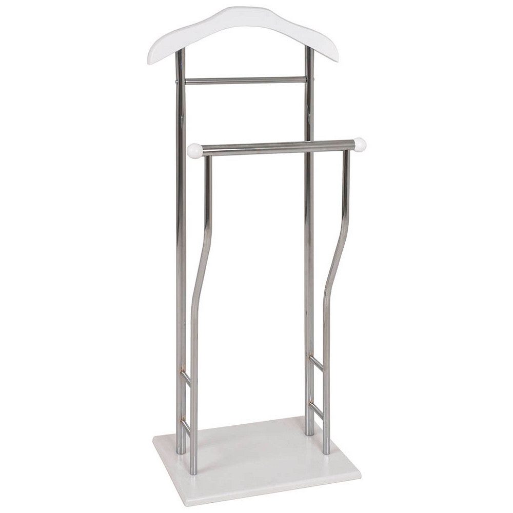 HAKU Herrendiener Herrendiener chrom - Kleiderständer, Metall - B 45xH 110xT 30 cm, (1 Stück), Herrendiener aus Metall, Stiller Diener, Stummer Diener