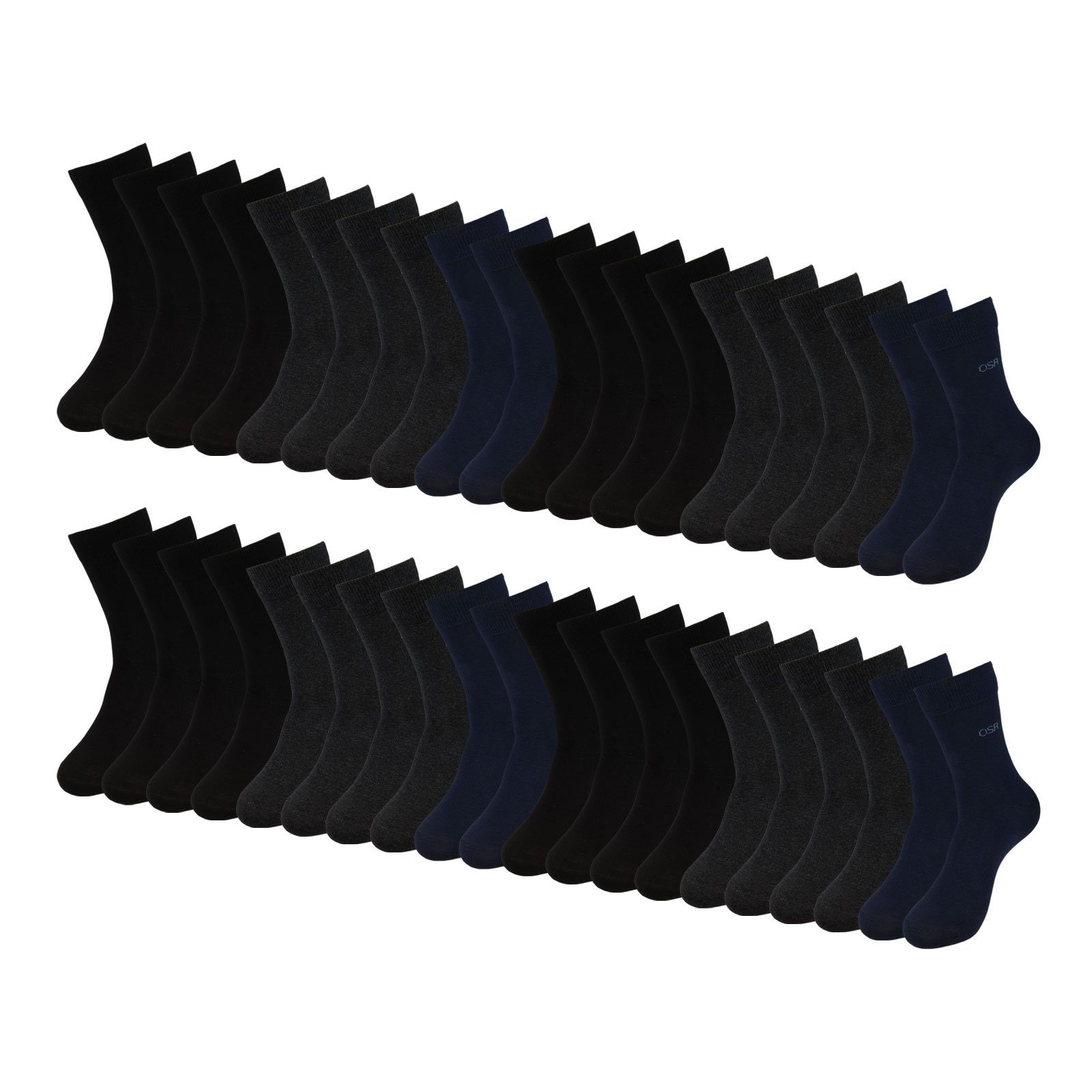One Strange Rock Businesssocken Business (20-Paar) mit Logoschriftzug am Schaft und auf der Sohle