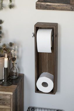 Ib Laursen Toilettenpapierhalter Laursen Wandkiste Unika Toilettenpapierhalter WC Rollenhalter Wand