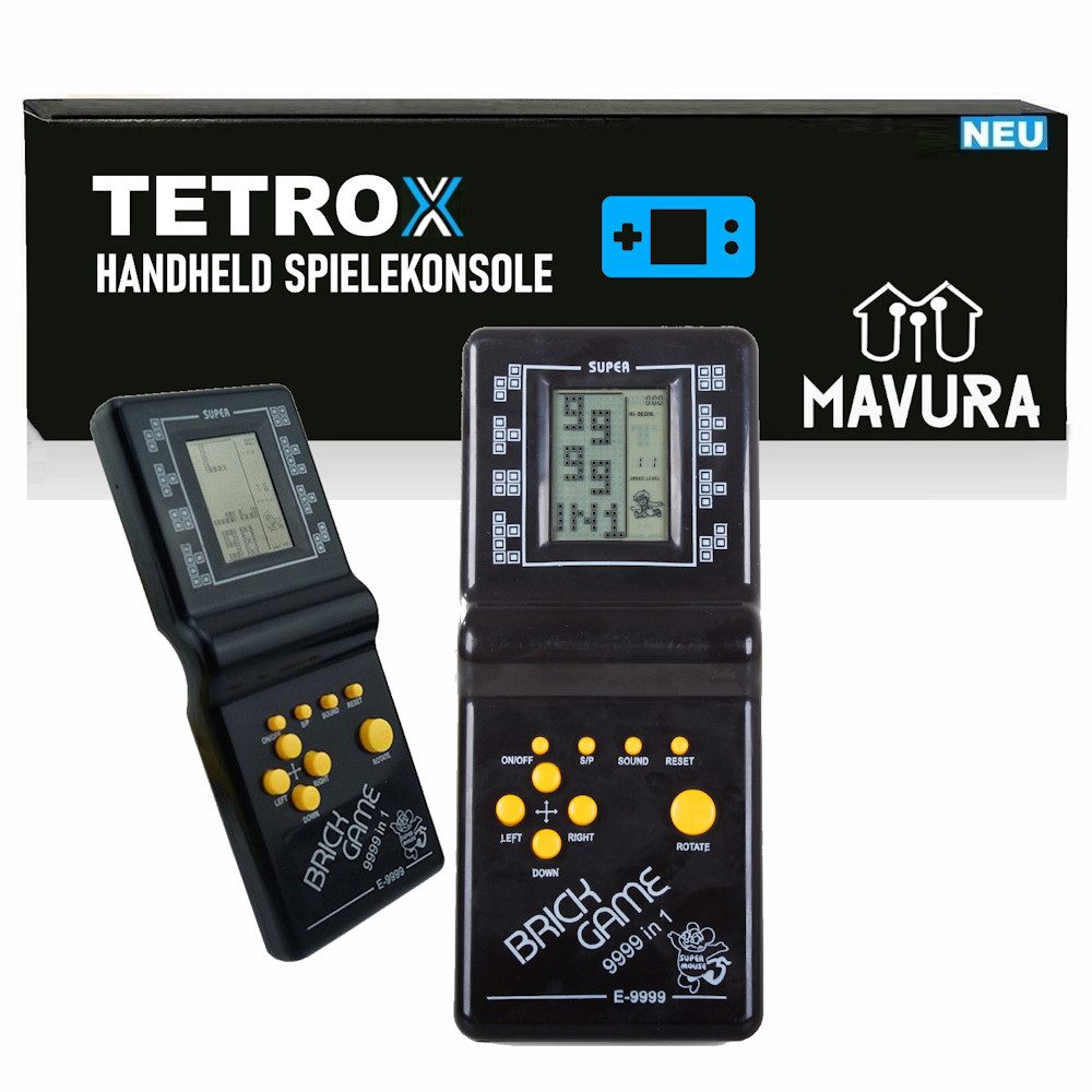 TETROX Retro Handheld Videospielkonsole Game eingebaute klassische