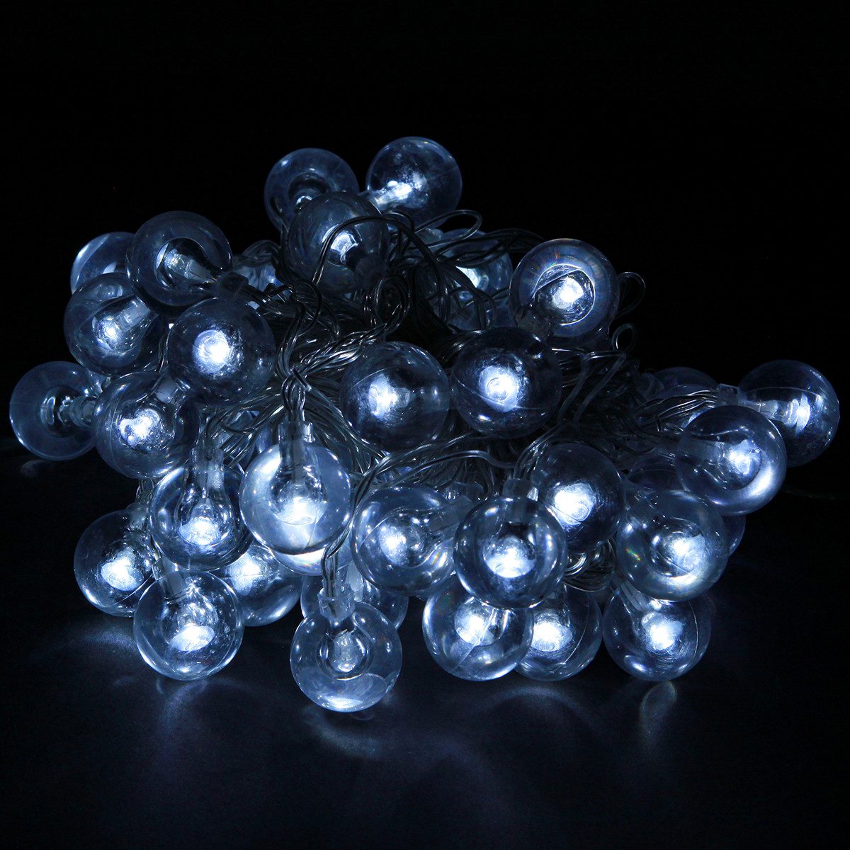 LED-Lichterkette Kugel Lichterkette Outdoor Kaltweiß 60 LED 900cm Weihnachten
