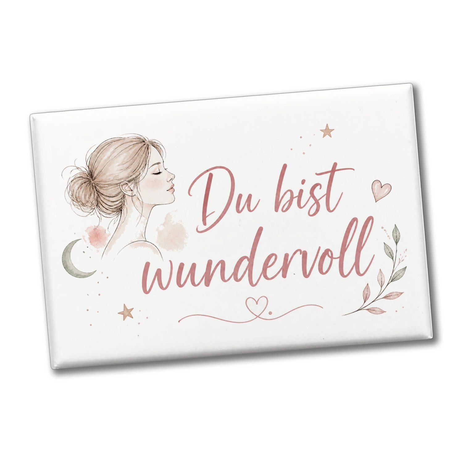 speecheese Magnet Souvenir Magnet Du bist wundervoll Spruch Kühlschrankmagnet Mit macht
