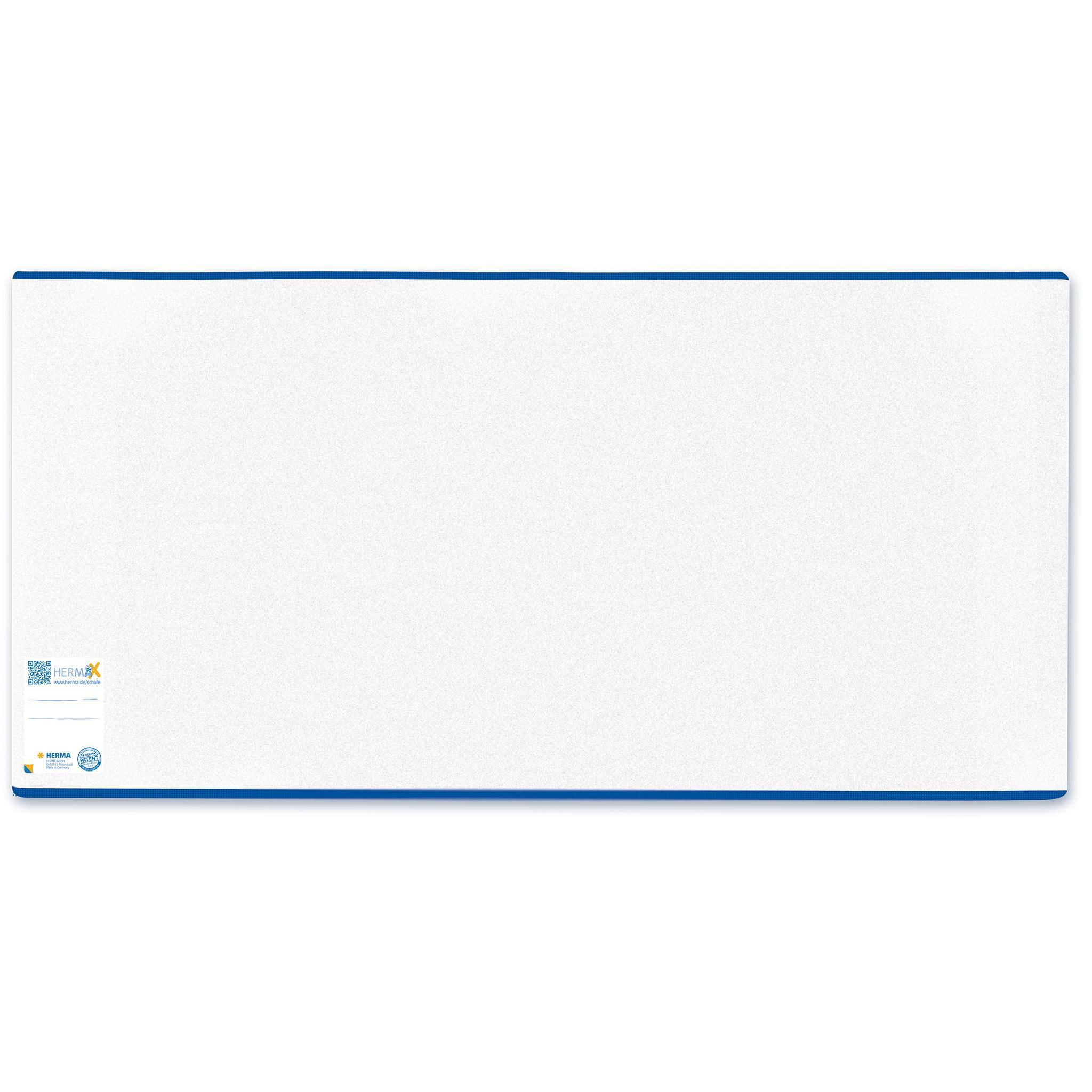 HERMA Schulheft Herma Buchschoner HERMÄX PP 310 x 540 mm transparent blauer Rand