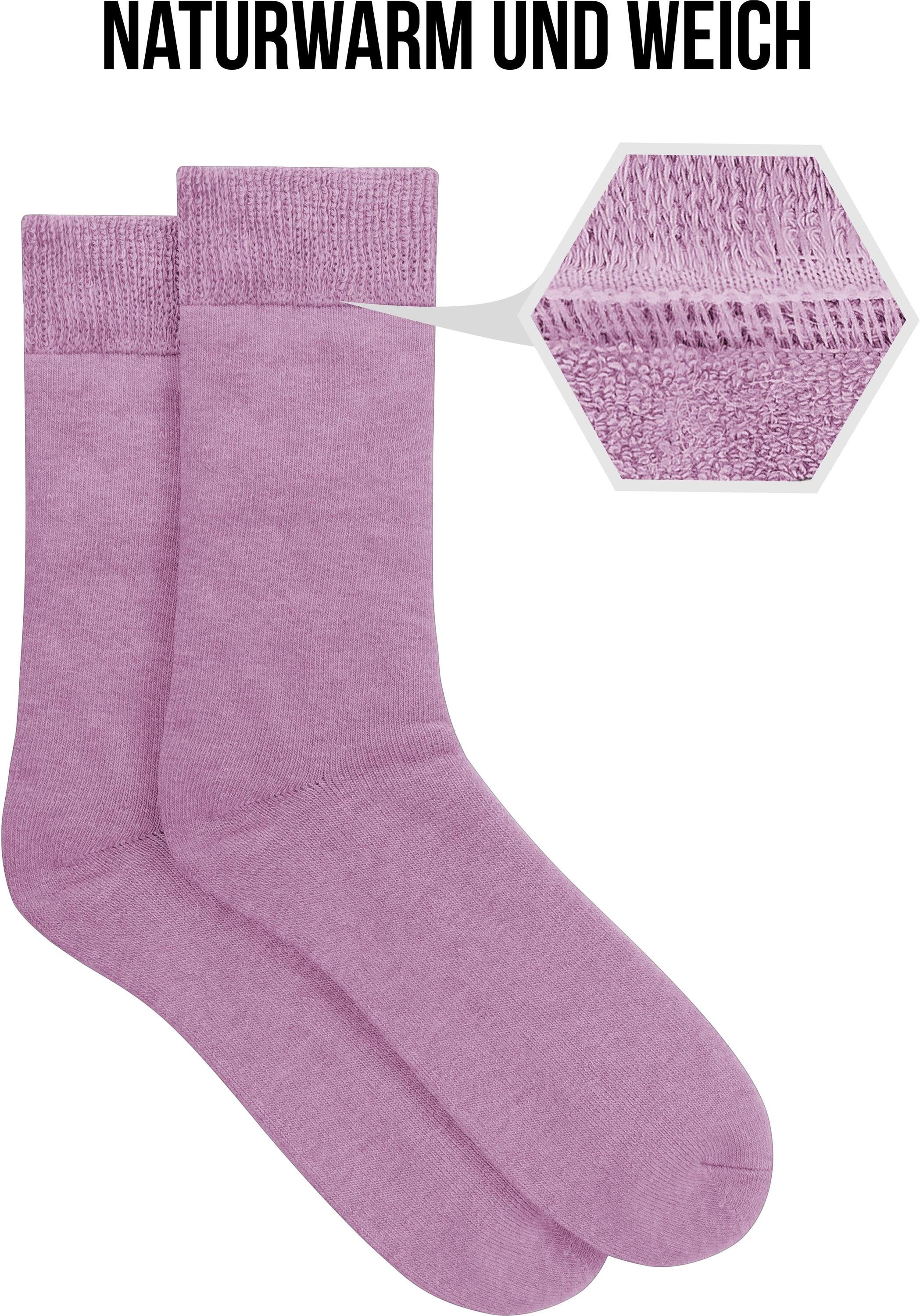 normani Thermosocken 3 Paar Alpaka-Vollplüschsocken (3 Paar) extra weiches Bündchen, extrem warm – Bild 3 von 5