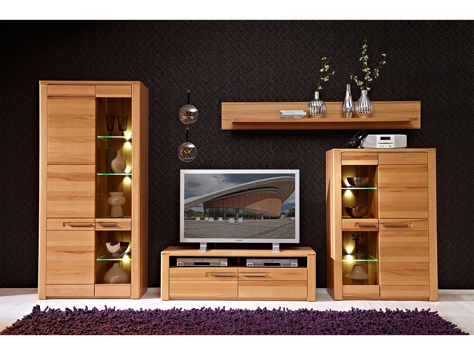 freiraum Vitrine Nature Plus 85 x 185 x 40 cm (B/H/T)